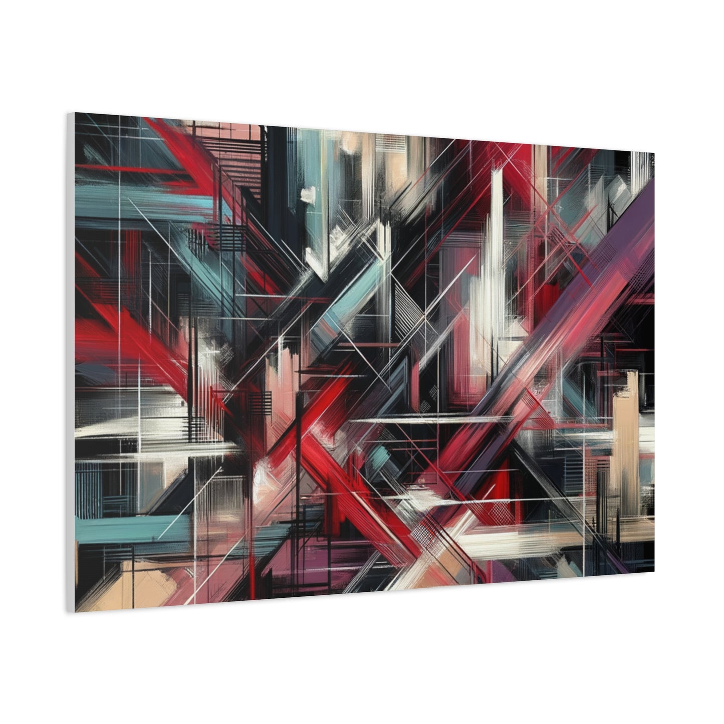 Abstract Geometric Matte Canvas, Stretched, 1.25"