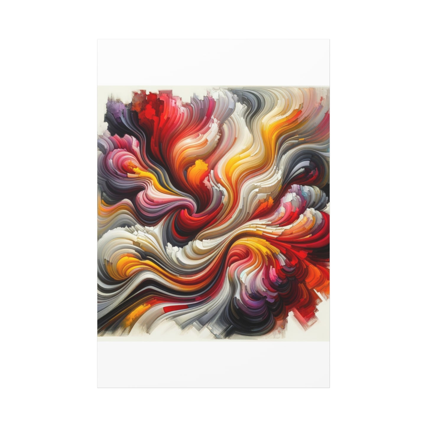 Vibrant Abstract Swirls - Matte Canvas, Stretched, 1.25"