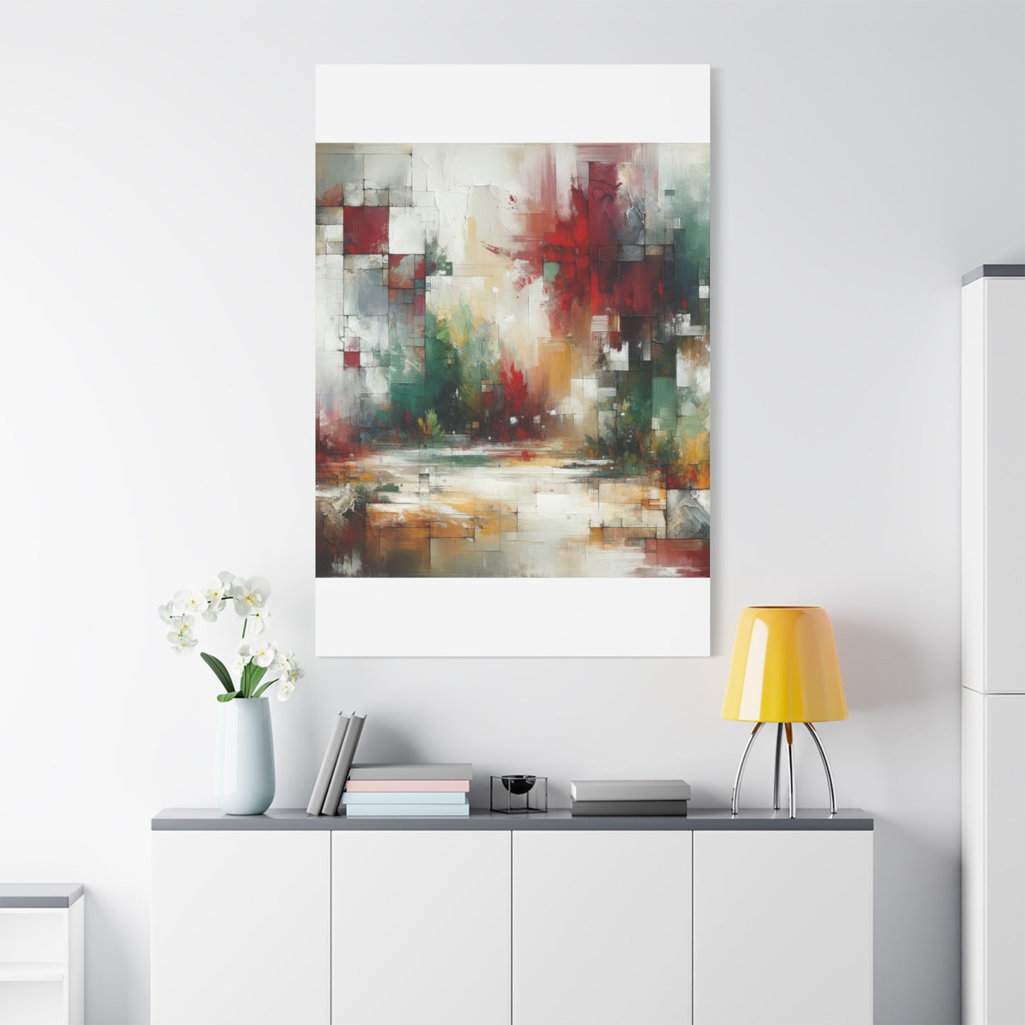 Abstract Geometric Landscape - Matte Canvas, Stretched, 1.25"