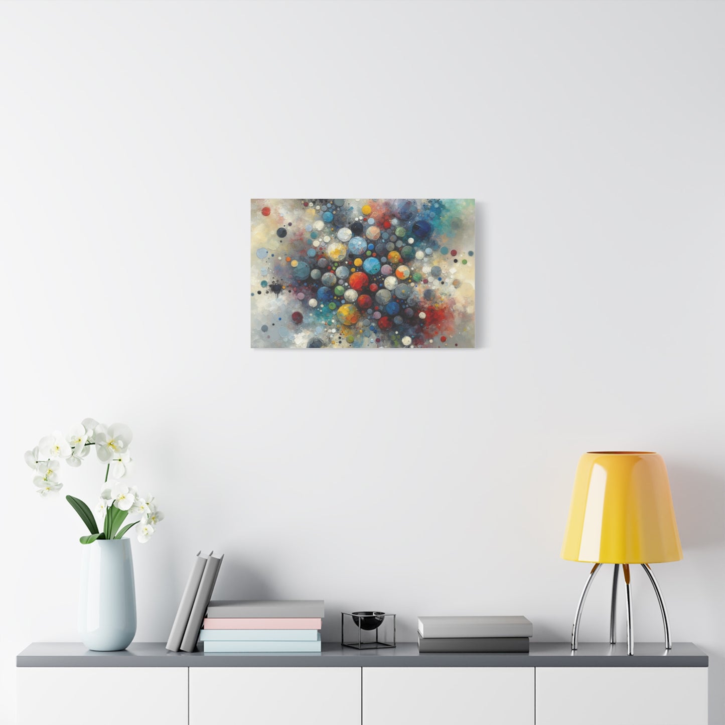 Vibrant Abstract Circles - Matte Canvas, Stretched, 1.25"