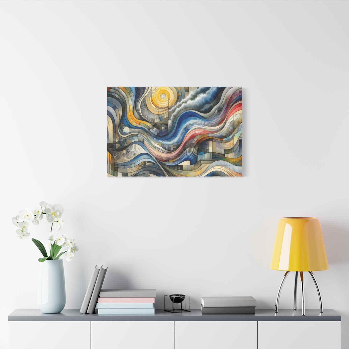 Abstract Waves - Matte Canvas, Stretched, 1.25"