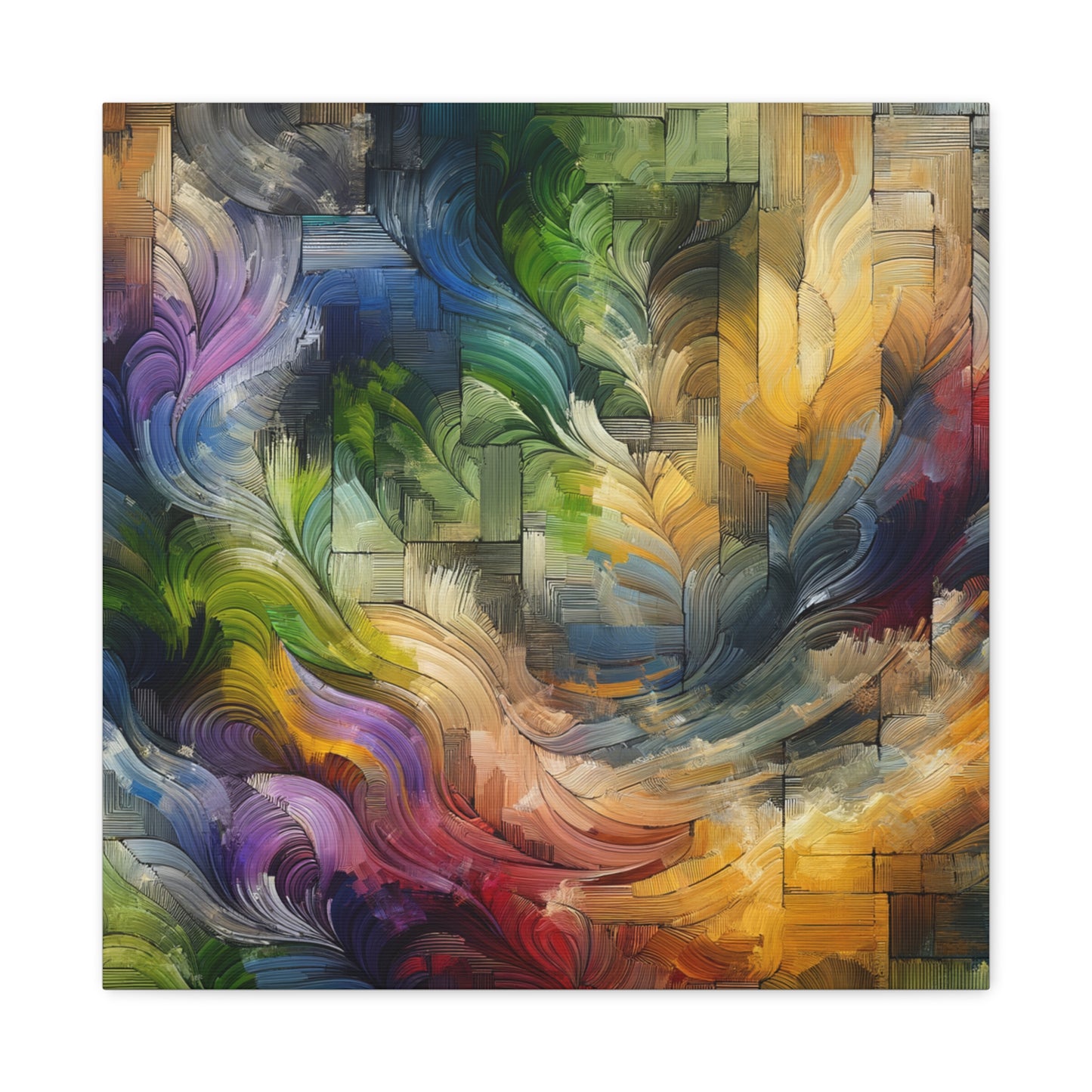 Colorful Abstract Swirls - Matte Canvas, Stretched, 1.25"