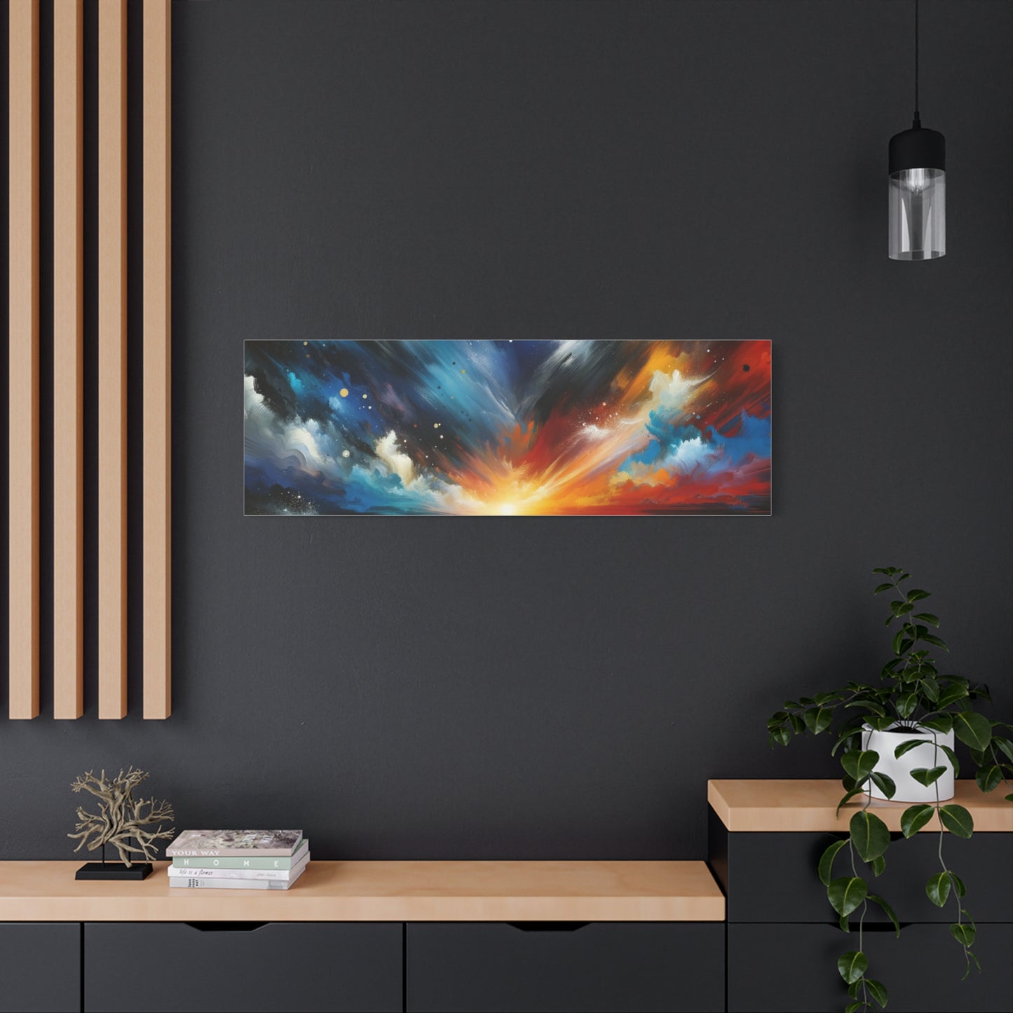 Vibrant Cosmic Sunrise - Matte Canvas, Stretched, 1.25"