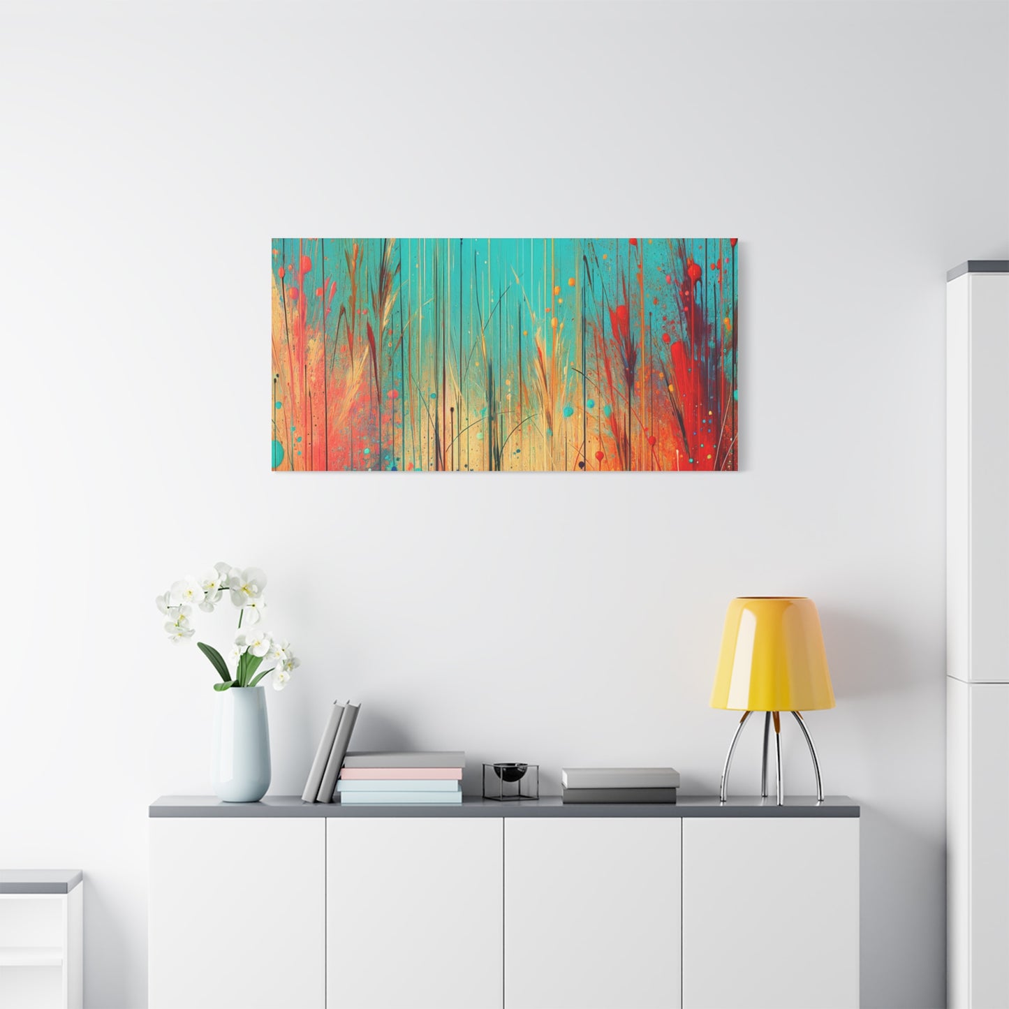 Vibrant Abstract Landscape - Matte Canvas, Stretched, 1.25"