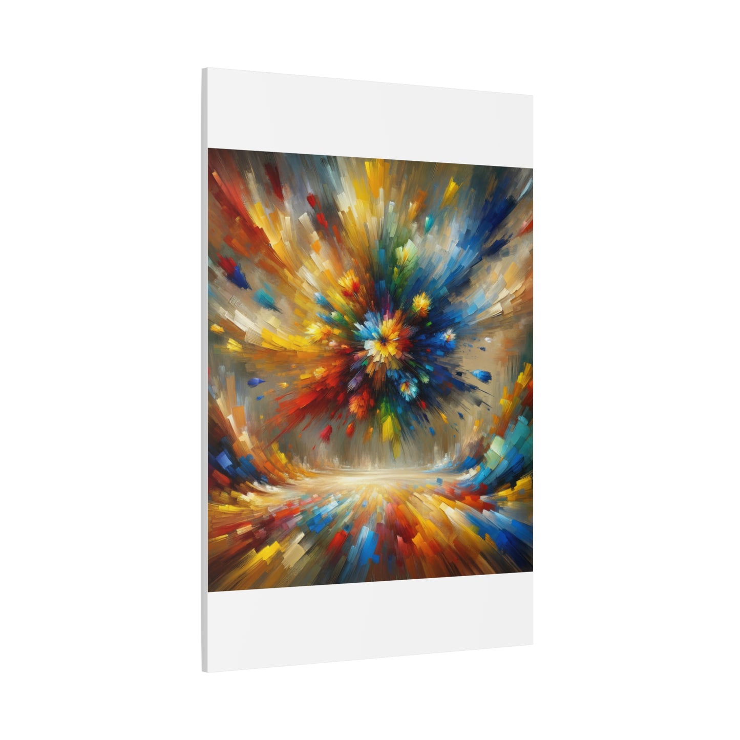 Abstract Burst of Colors - Matte Canvas, Stretched, 1.25"