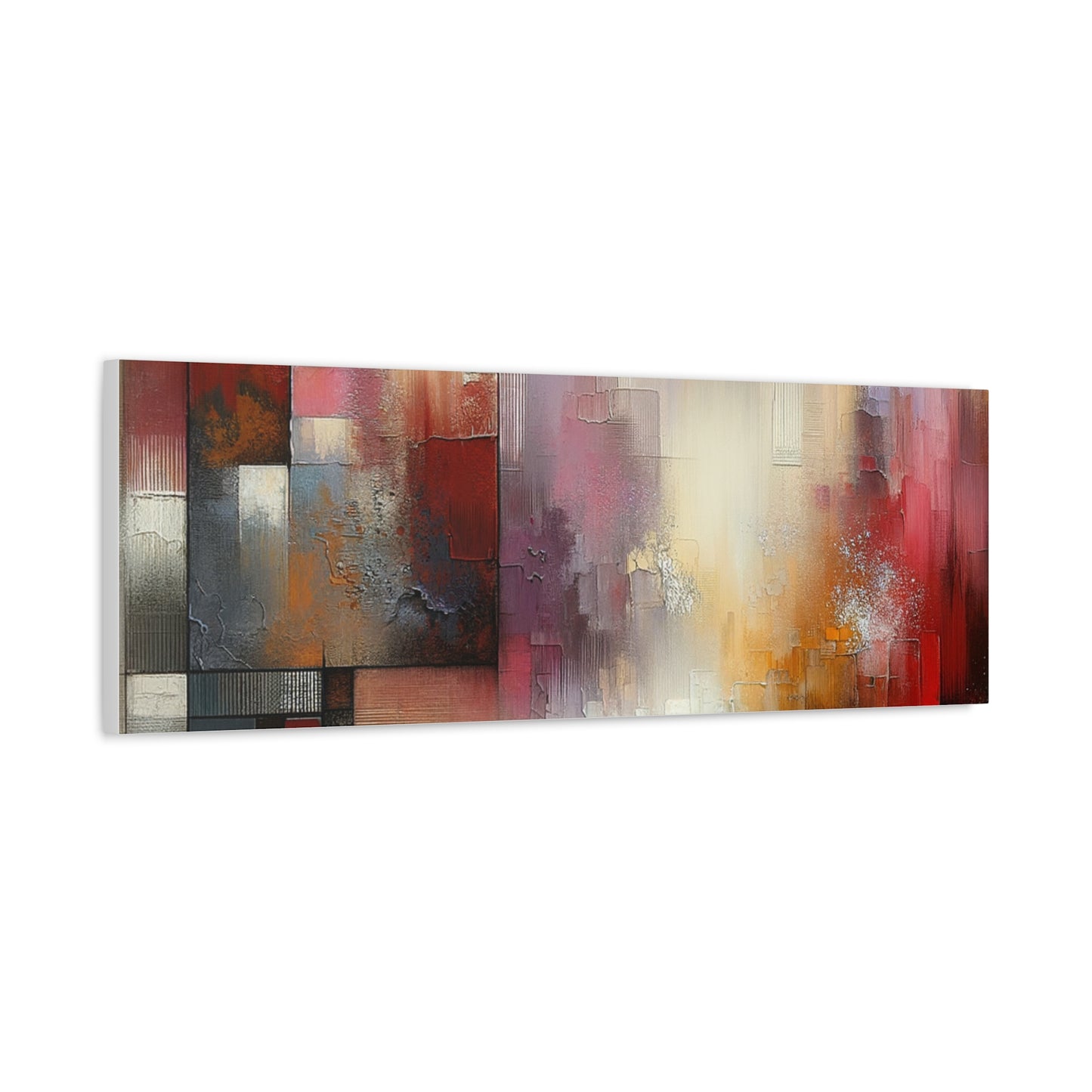 Abstract Colorful Geometric Matte Canvas, Stretched, 1.25"