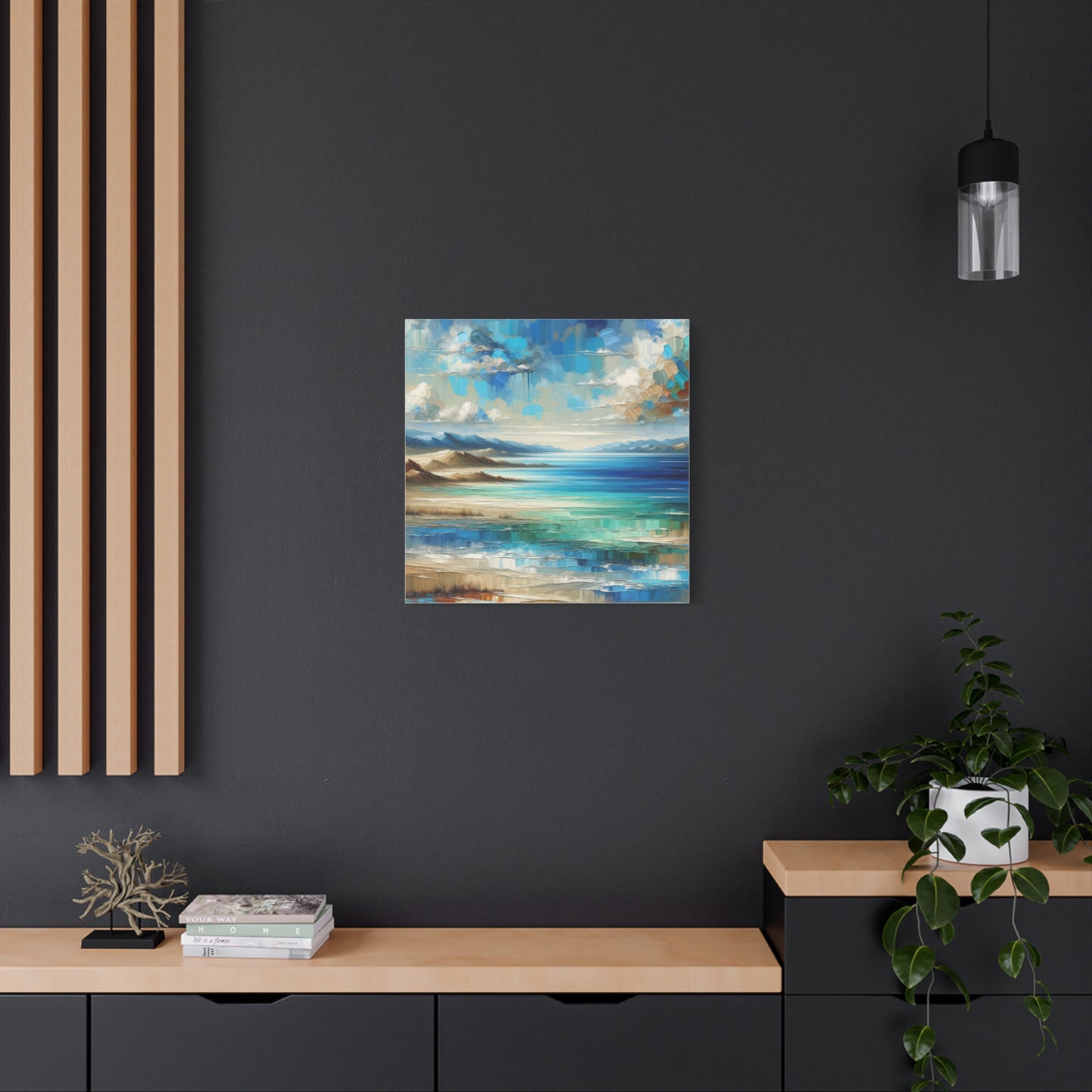 Matte Canvas, Stretched, 1.25" - Abstract Seaside Enchantment