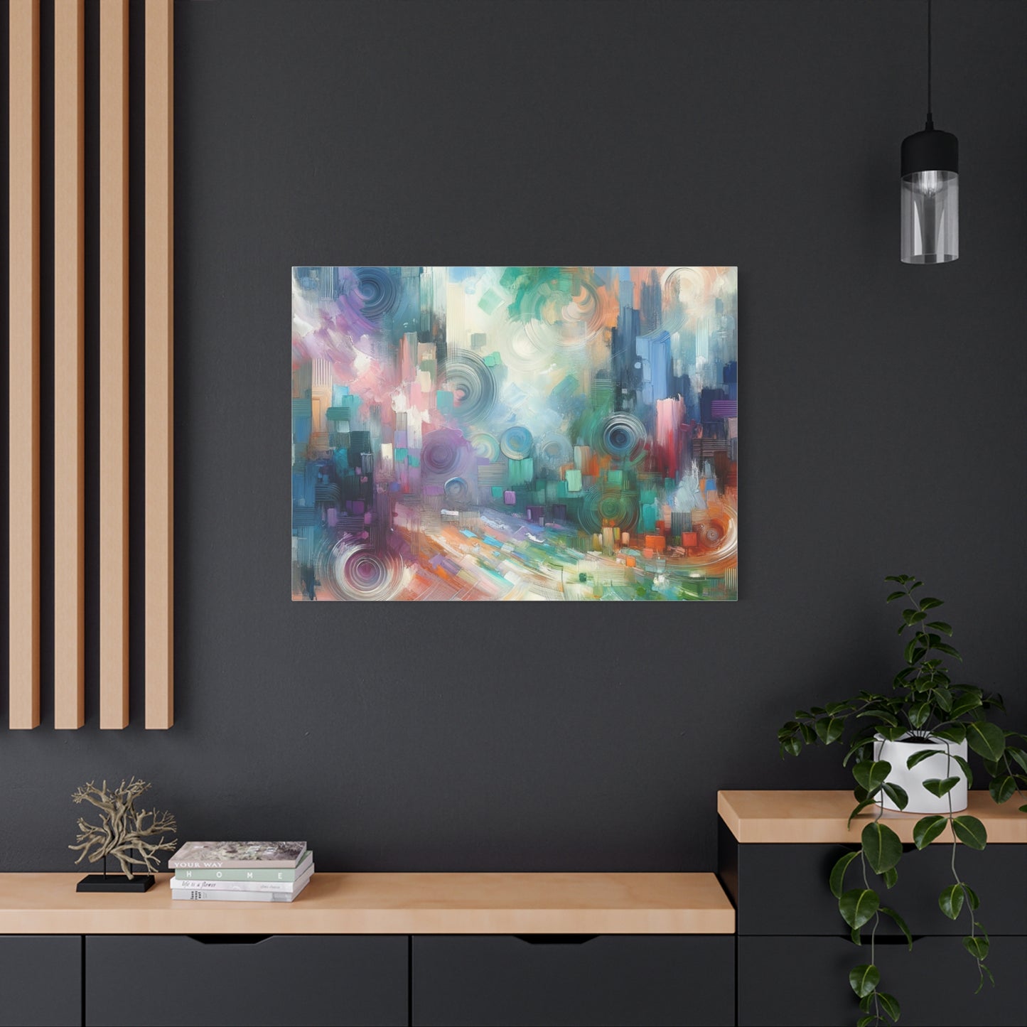 Abstract Color Symphony - Matte Canvas, Stretched, 1.25"