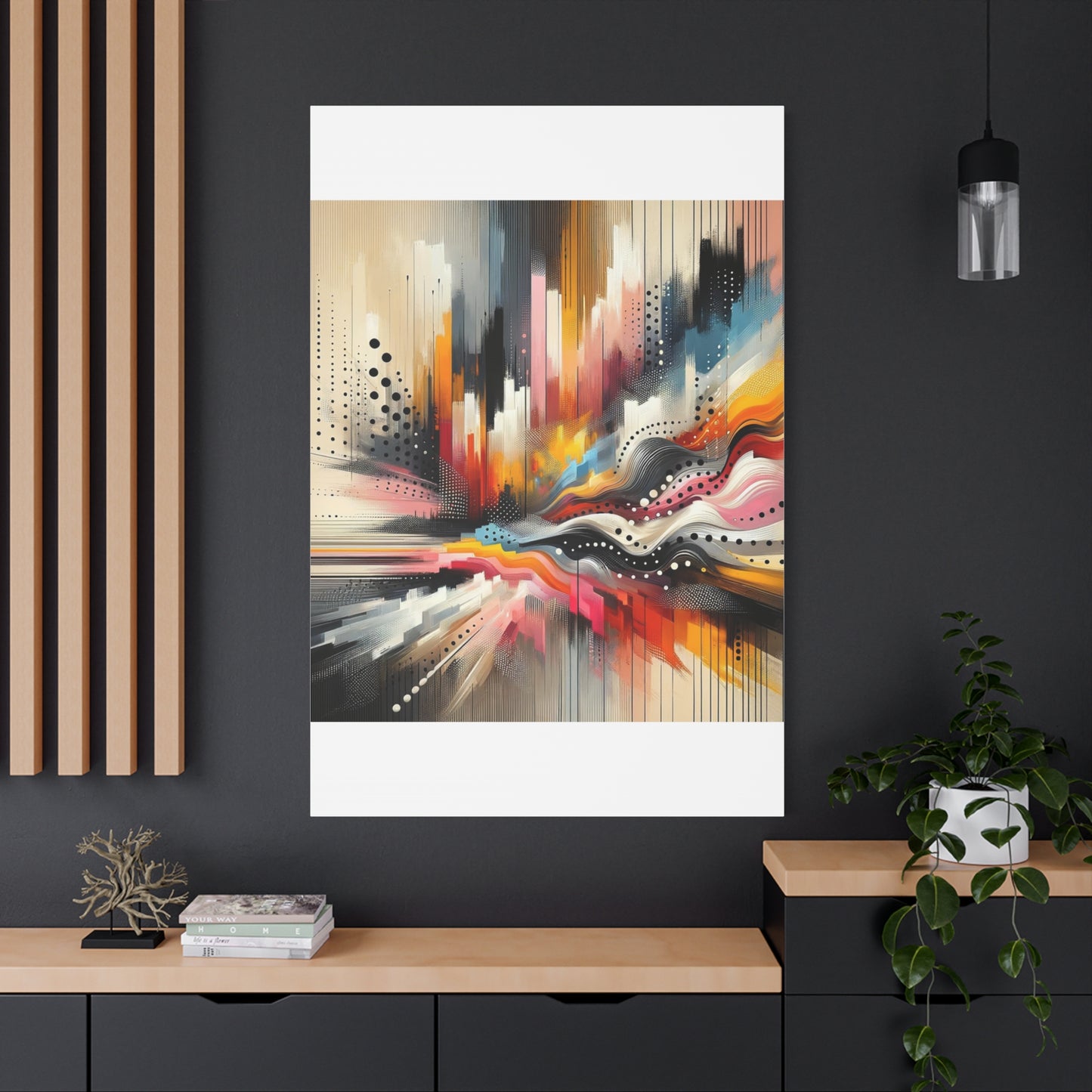 Abstract Color Symphony - Matte Canvas, Stretched, 1.25"