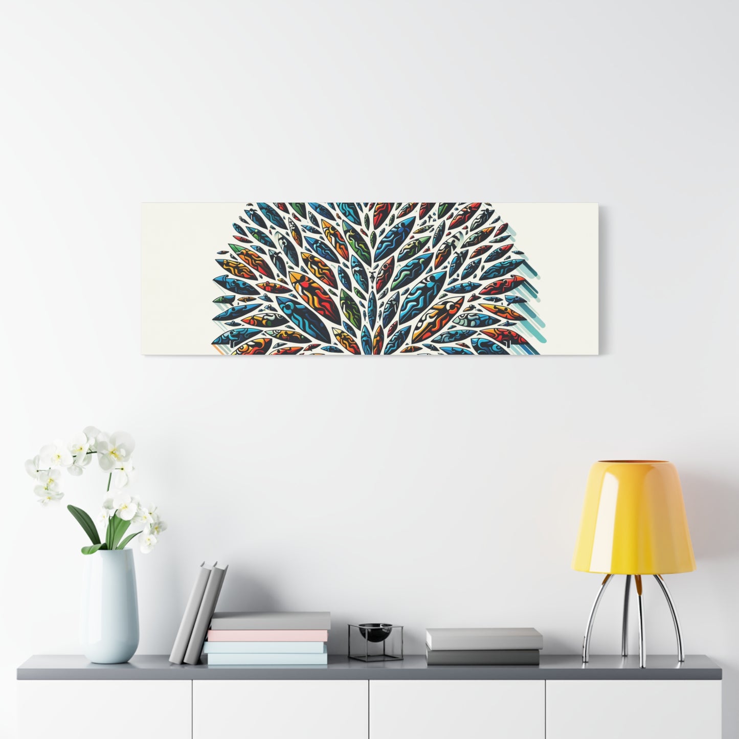 Colorful Leaf Tree - Matte Canvas, Stretched, 1.25"