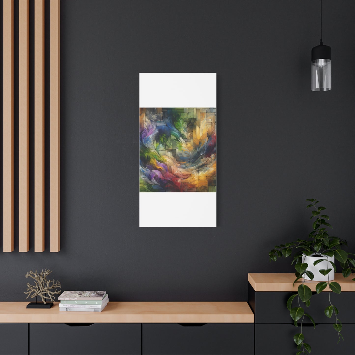 Colorful Abstract Swirls - Matte Canvas, Stretched, 1.25"