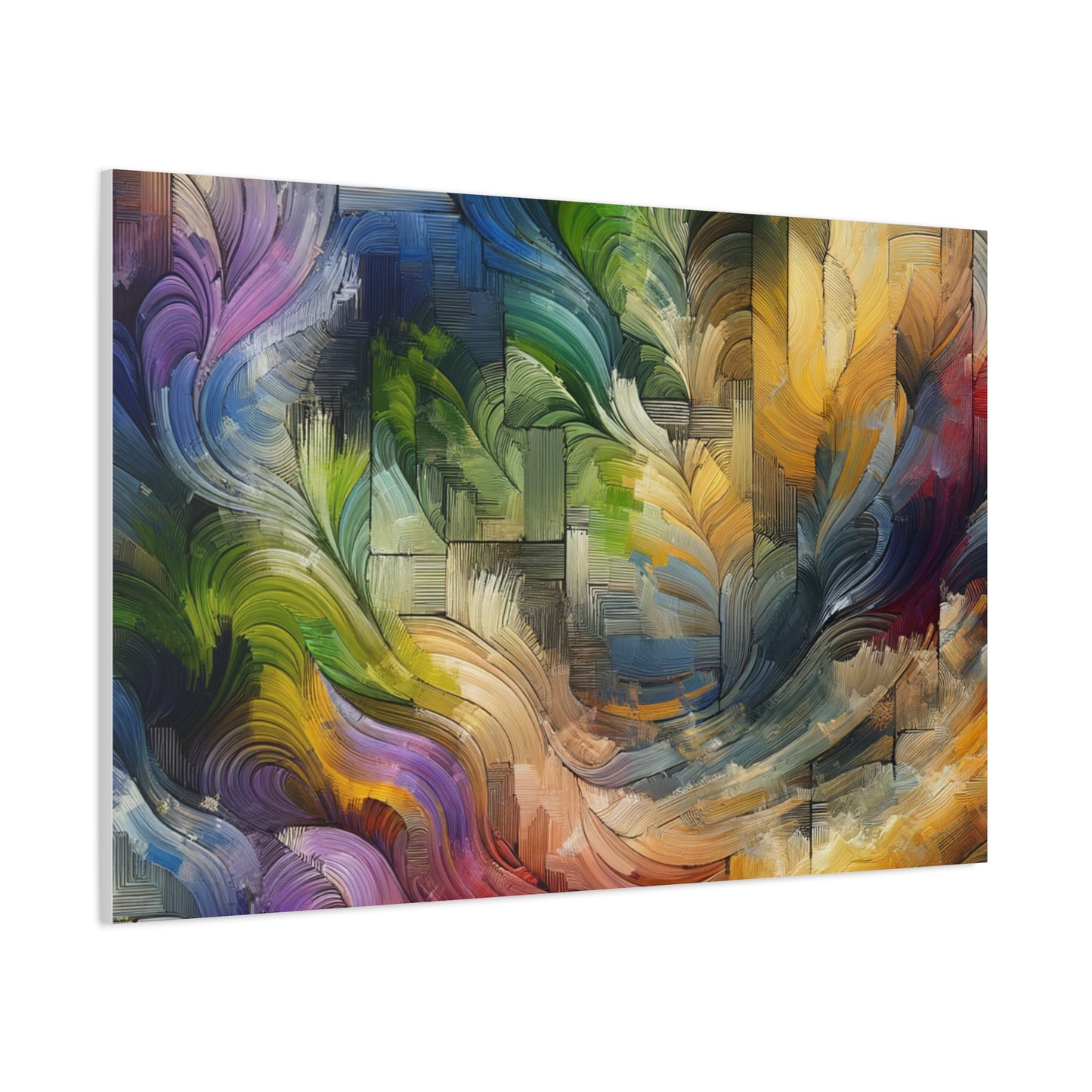 Colorful Abstract Swirls - Matte Canvas, Stretched, 1.25"