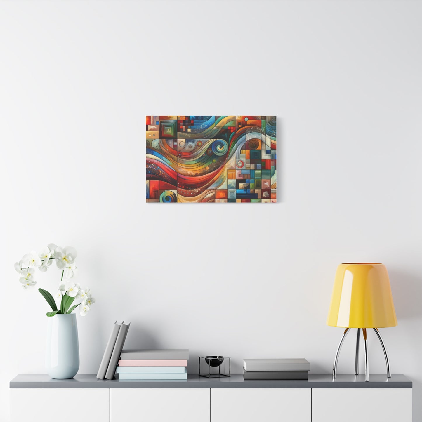 Abstract Geometric Wave - Matte Canvas, Stretched, 1.25"