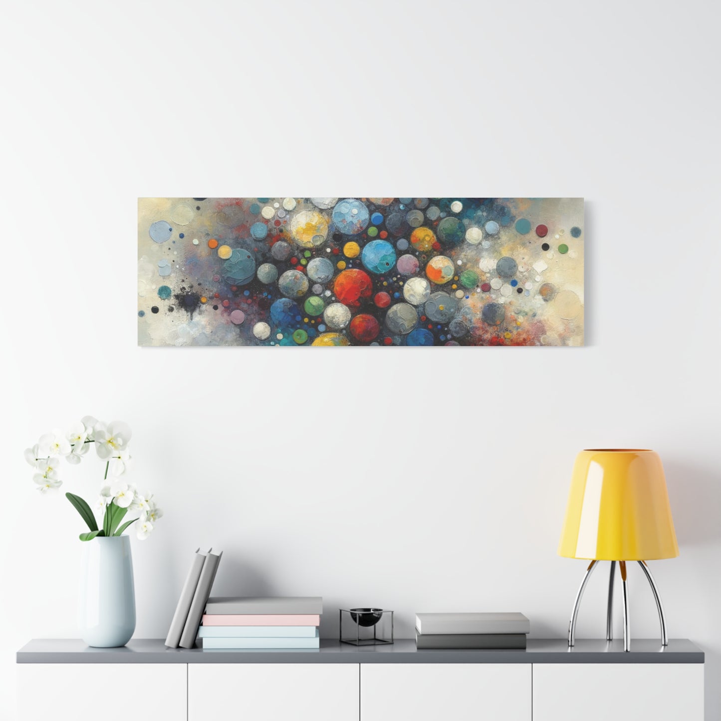 Vibrant Abstract Circles - Matte Canvas, Stretched, 1.25"