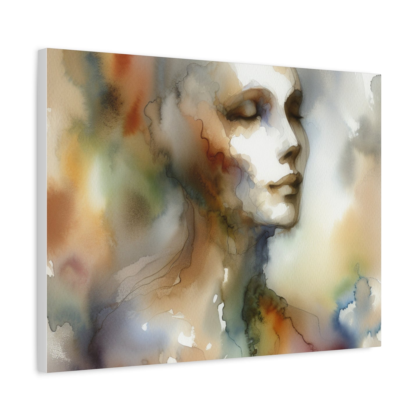 Dreamy Watercolor Portrait - Matte Canvas, Stretched, 1.25"