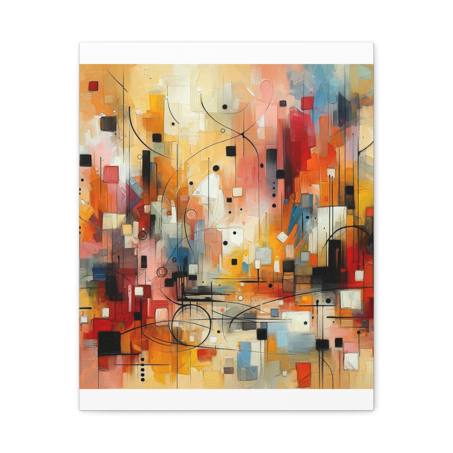 Abstract Geo Art - Matte Canvas, Stretched, 1.25"