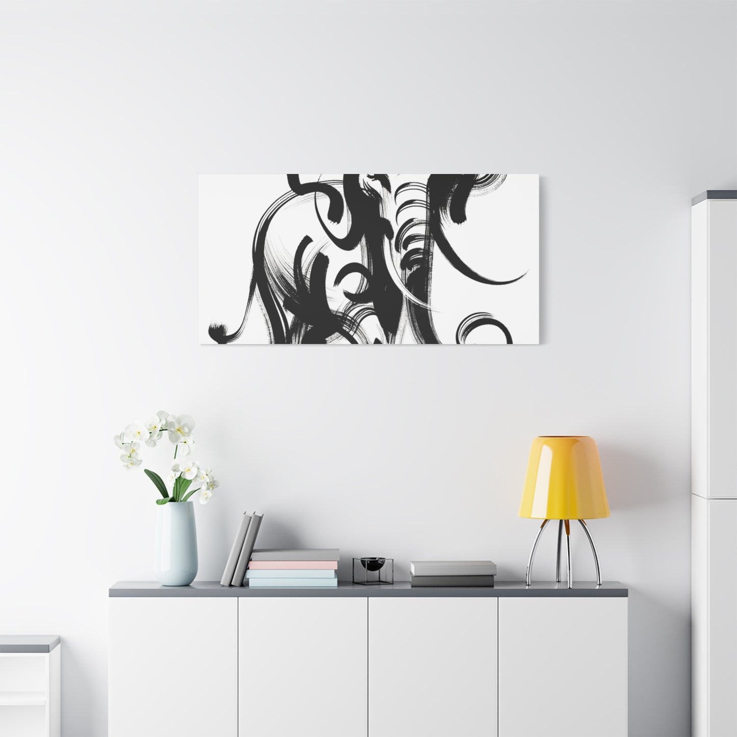 Elephant Ink Art - Matte Canvas, Stretched, 1.25"