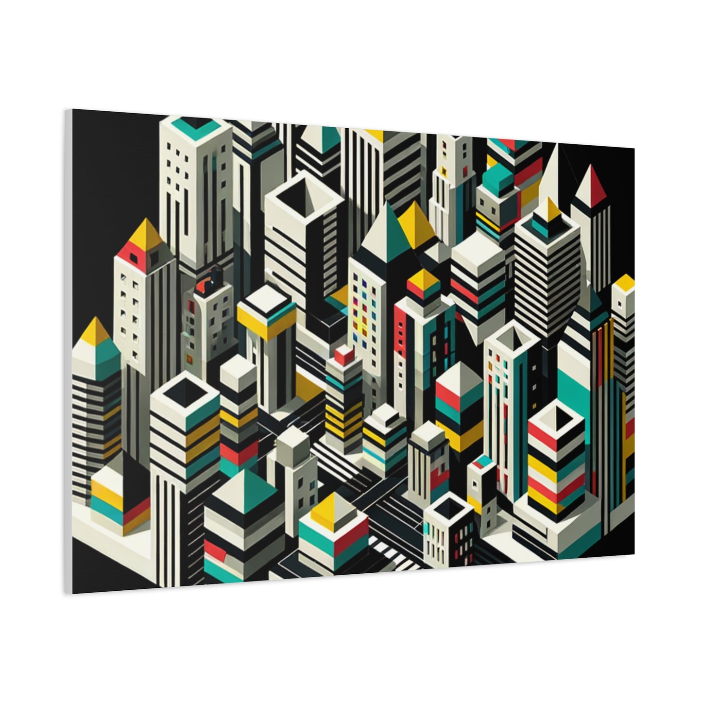 Cityscape Abstraction - Matte Canvas, Stretched, 1.25"