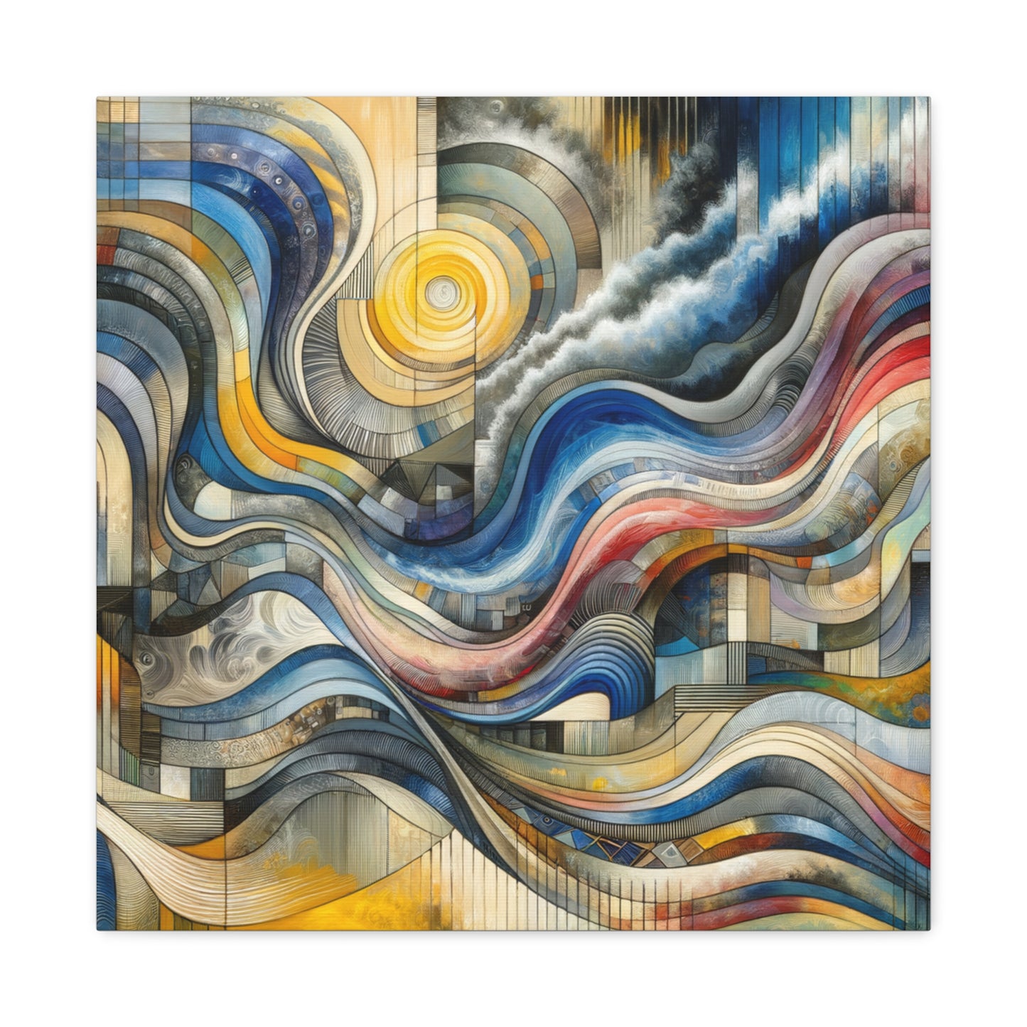 Abstract Waves - Matte Canvas, Stretched, 1.25"