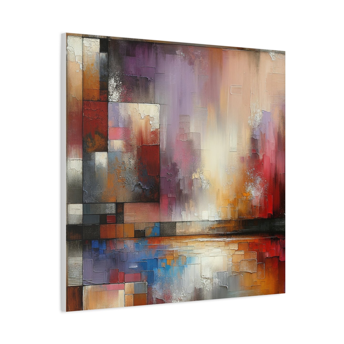 Abstract Colorful Geometric Matte Canvas, Stretched, 1.25"