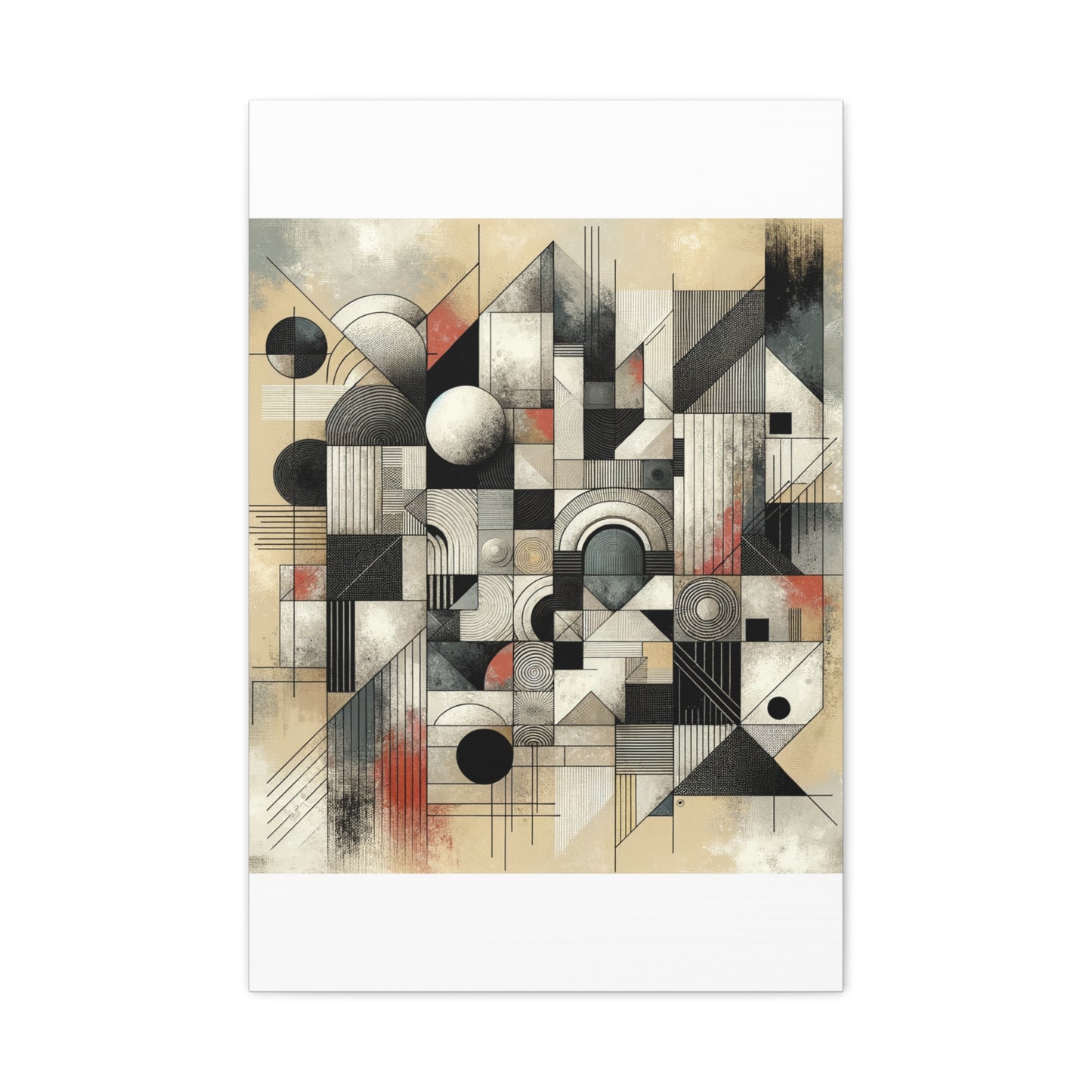 Abstract Geometry Matte Canvas, Stretched, 1.25"