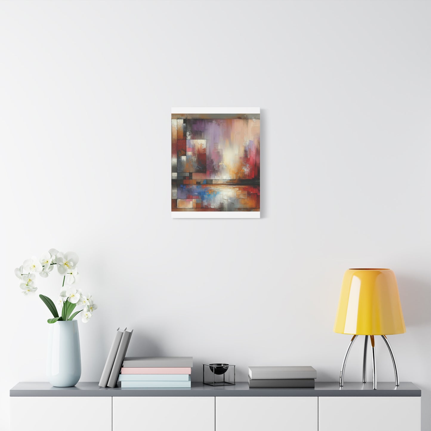 Abstract Colorful Geometric Matte Canvas, Stretched, 1.25"