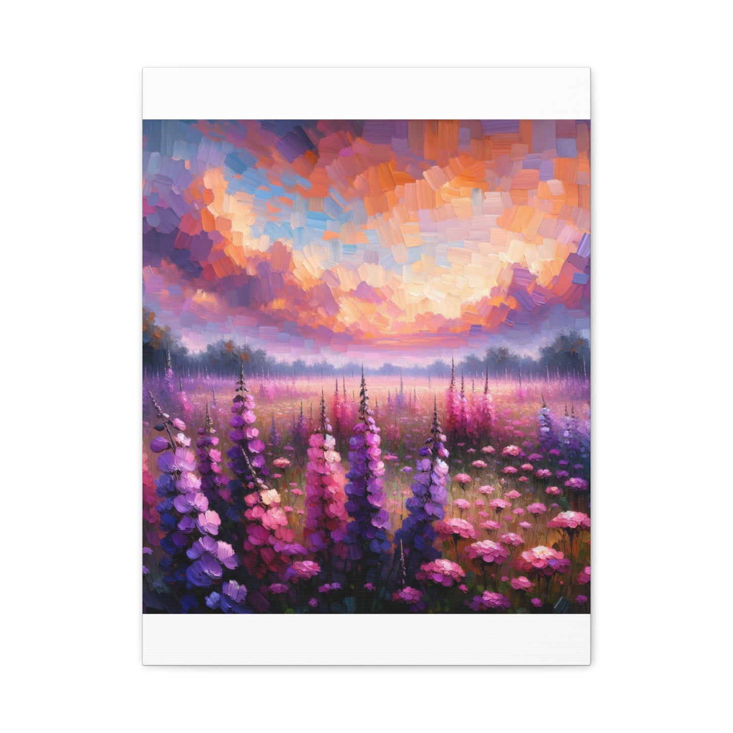 Floral Sunset Matte Canvas, Stretched, 1.25"