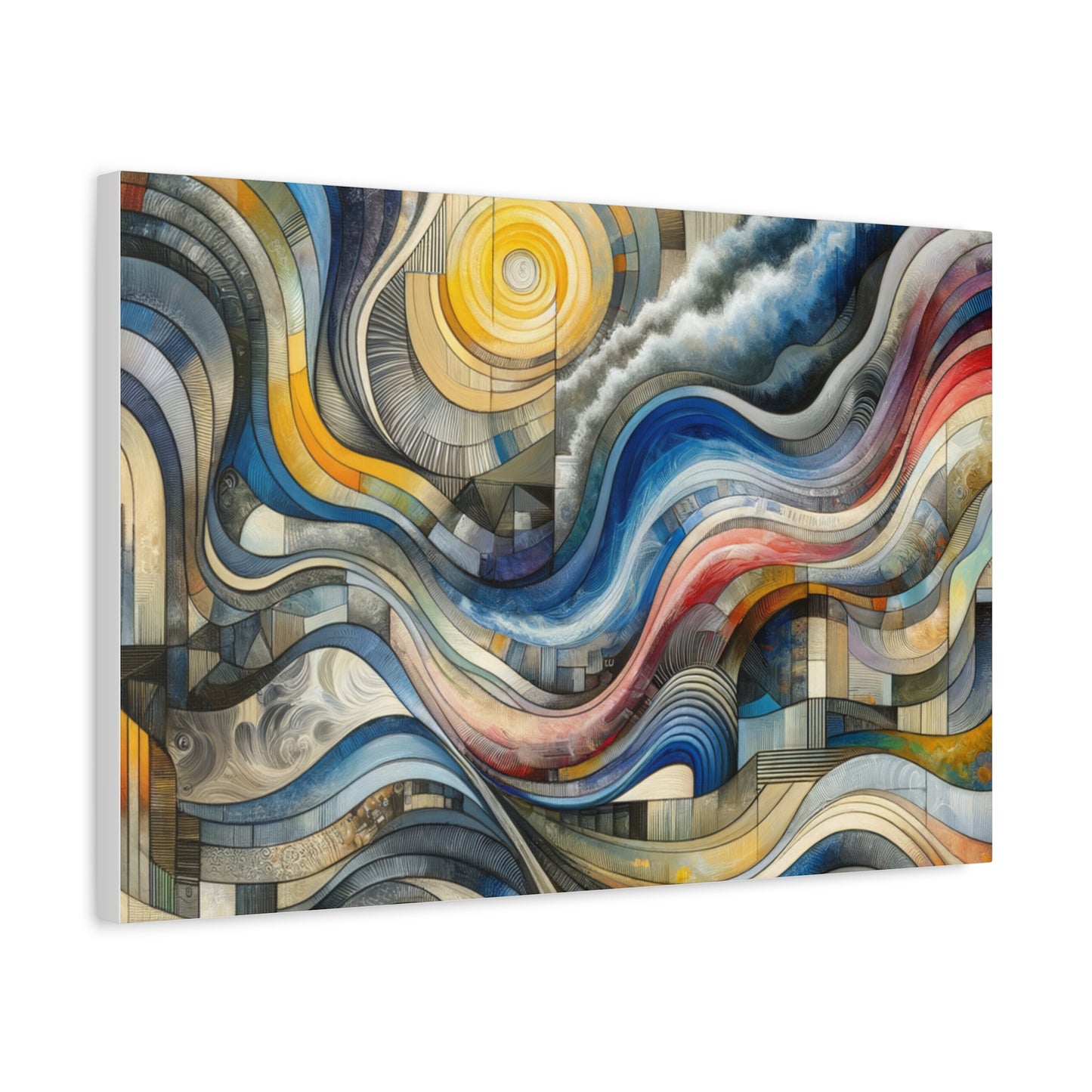 Abstract Waves - Matte Canvas, Stretched, 1.25"