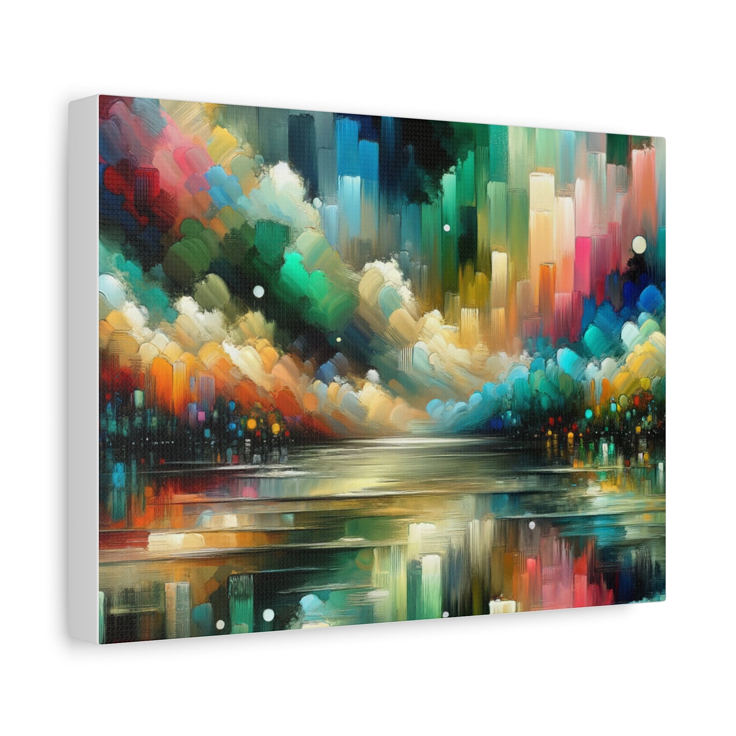 Colorful Abstract Skyline - Matte Canvas, Stretched, 1.25"