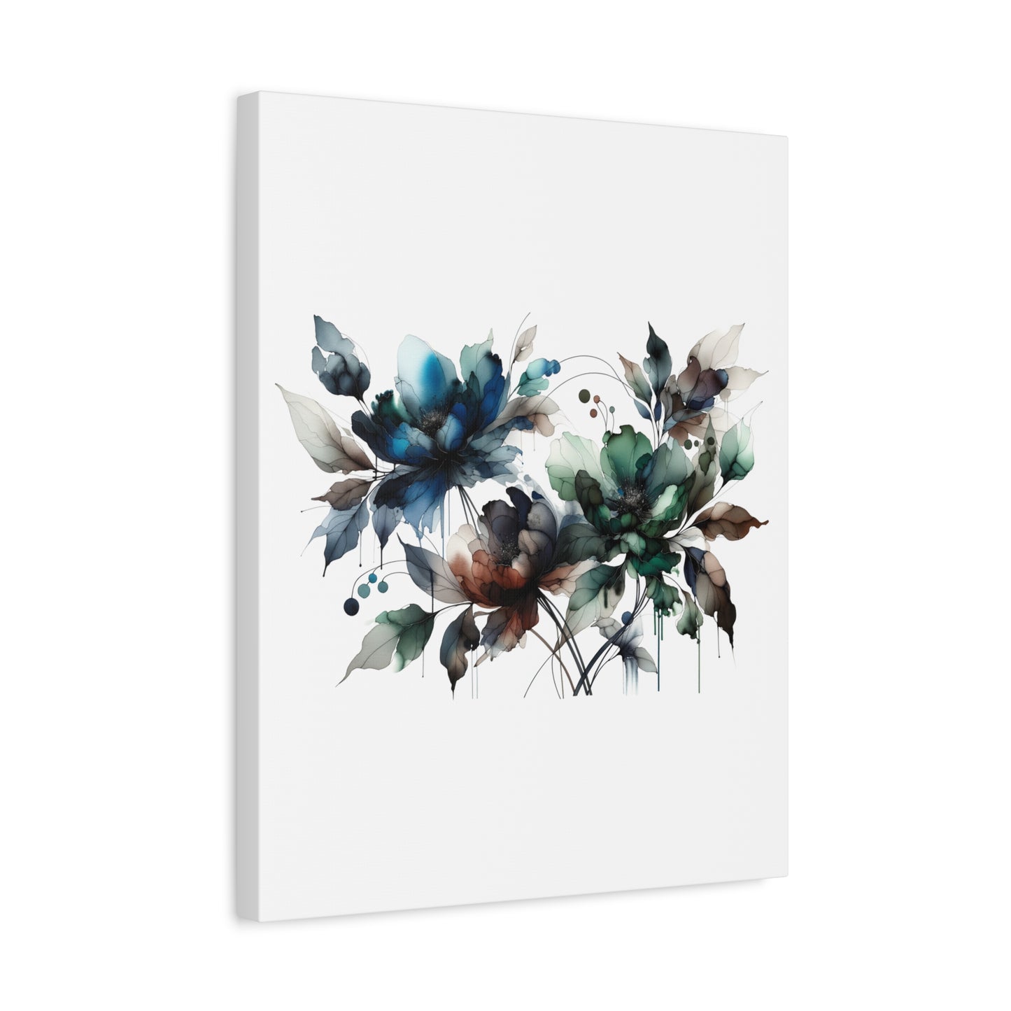 Abstract Floral Artwork - Matte Canvas, Stretched, 1.25"