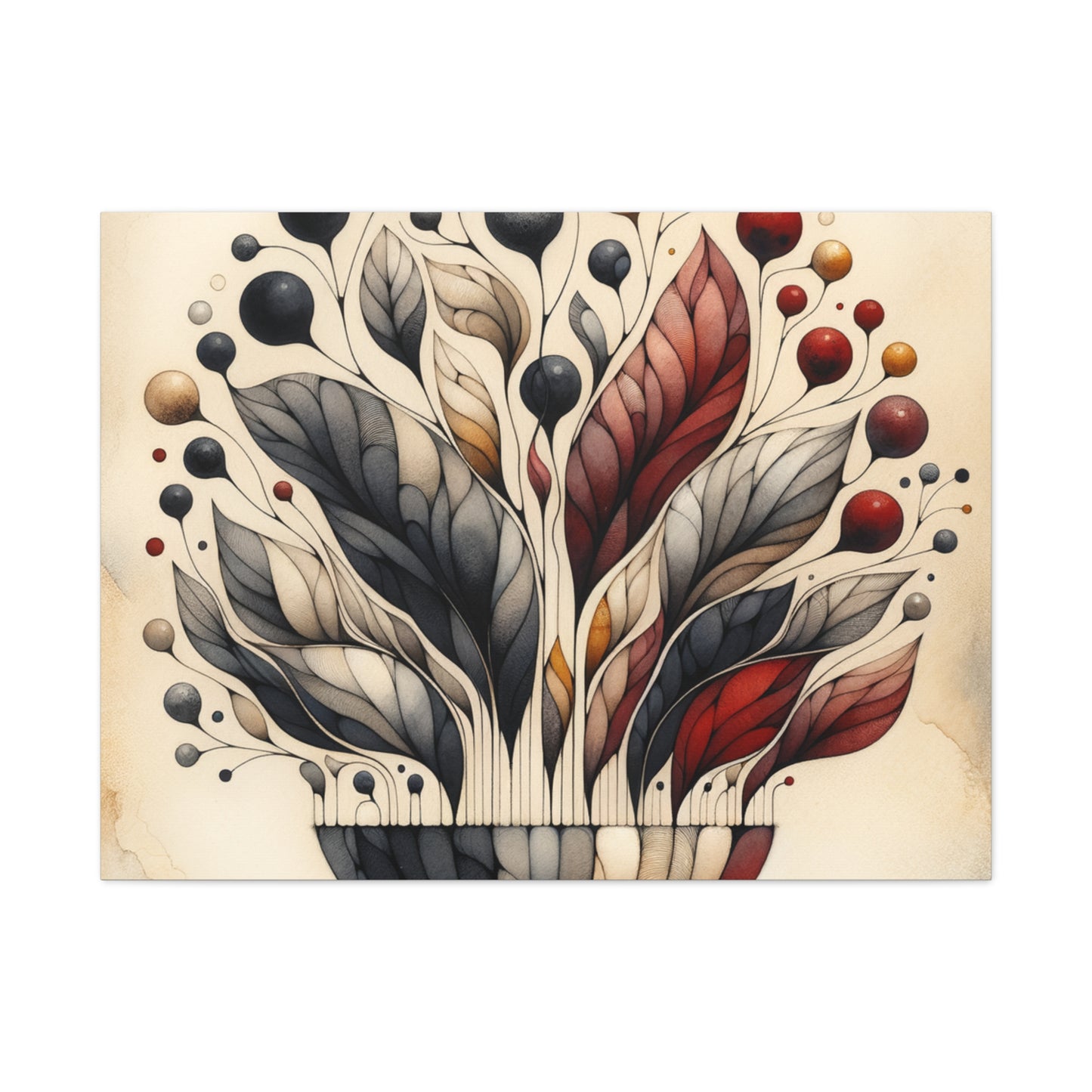 Abstract Floral Art - Matte Canvas, Stretched, 1.25"