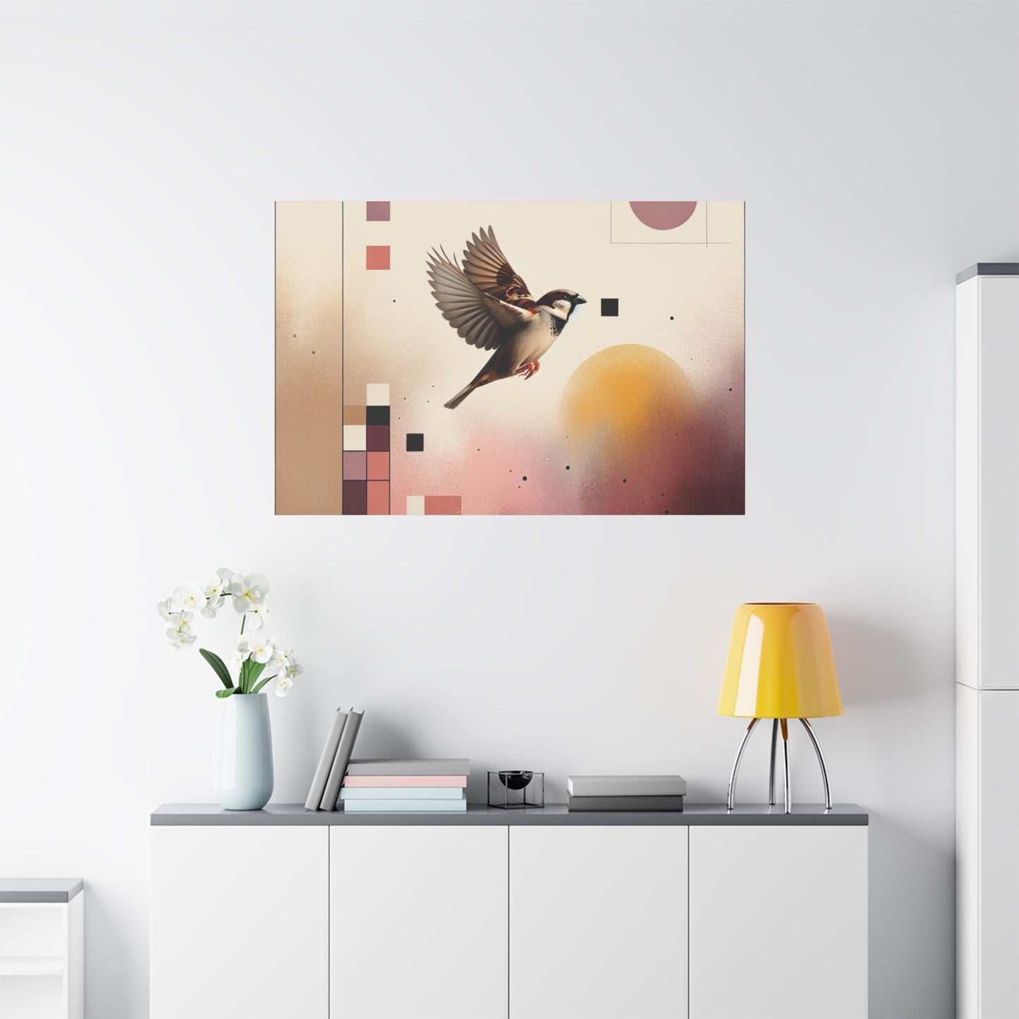 Sparrow Flight - Matte Canvas, Stretched, 1.25"