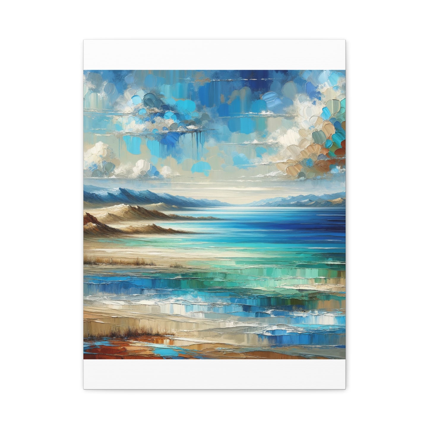 Matte Canvas, Stretched, 1.25" - Abstract Seaside Enchantment