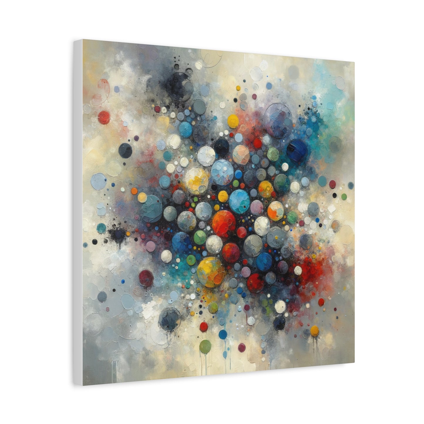 Vibrant Abstract Circles - Matte Canvas, Stretched, 1.25"