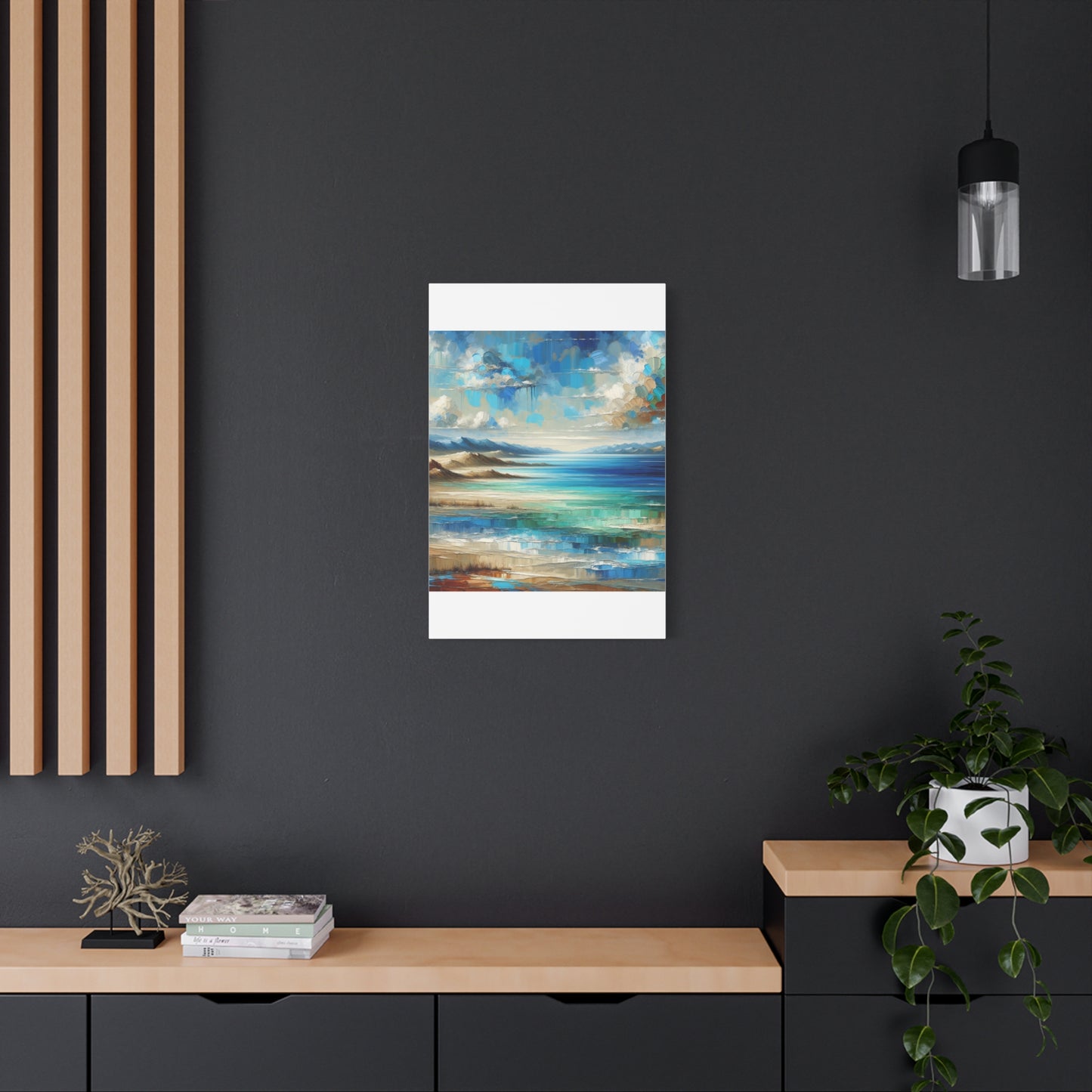 Matte Canvas, Stretched, 1.25" - Abstract Seaside Enchantment