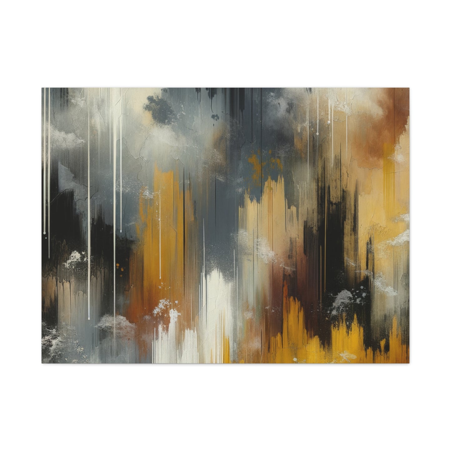 Abstract Drizzle - Matte Canvas, Stretched, 1.25"