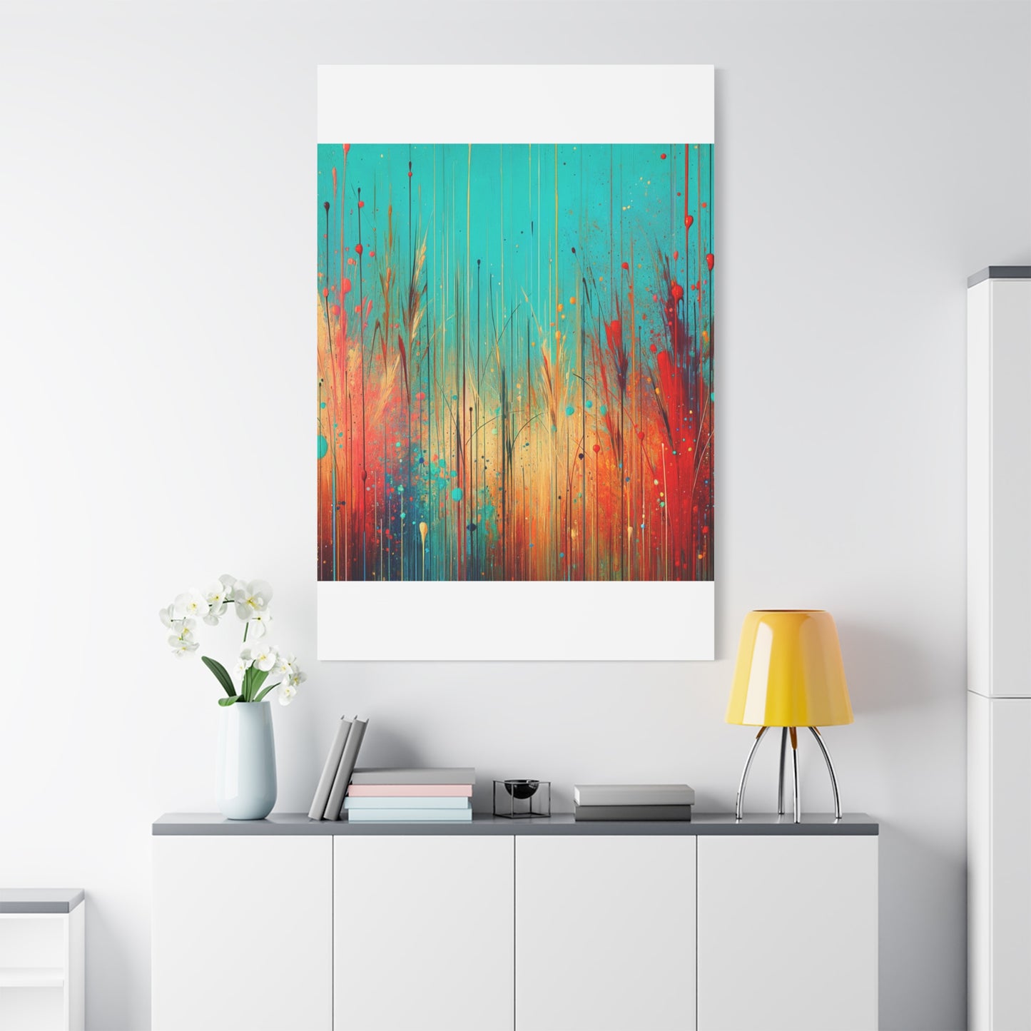 Vibrant Abstract Landscape - Matte Canvas, Stretched, 1.25"