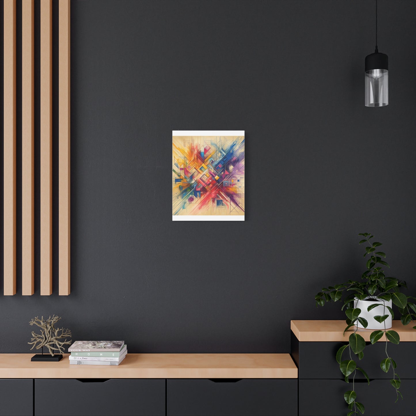 Abstract Geometric Fusion - Matte Canvas, Stretched, 1.25"