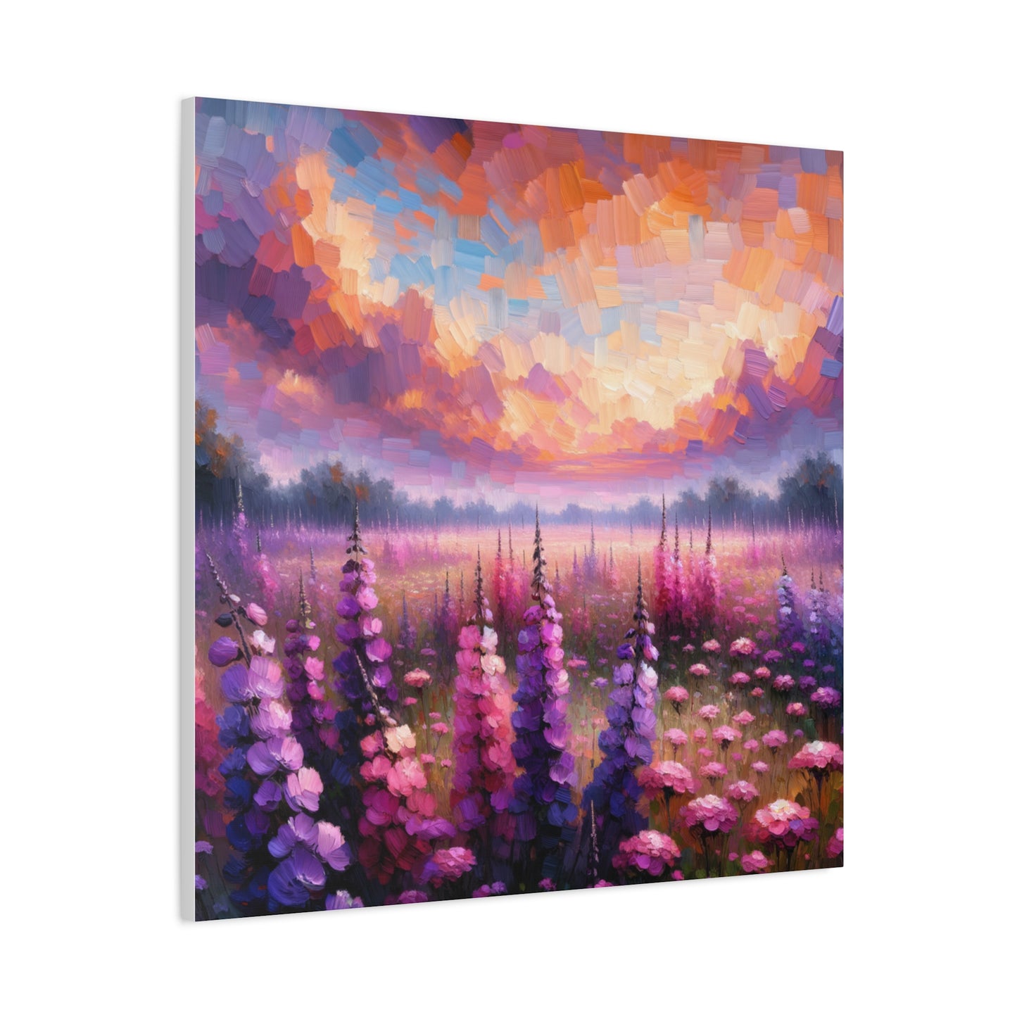 Floral Sunset Matte Canvas, Stretched, 1.25"