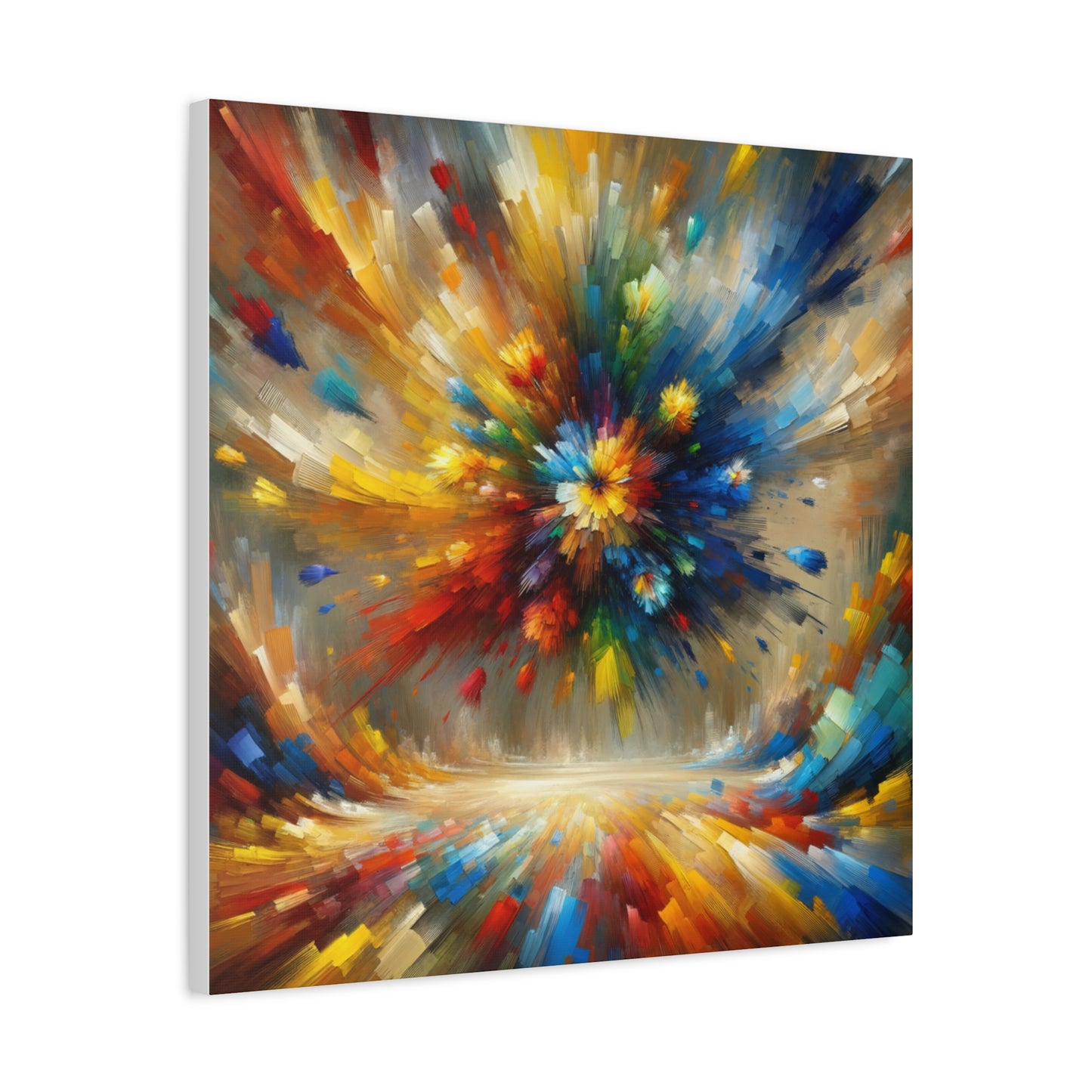 Abstract Burst of Colors - Matte Canvas, Stretched, 1.25"