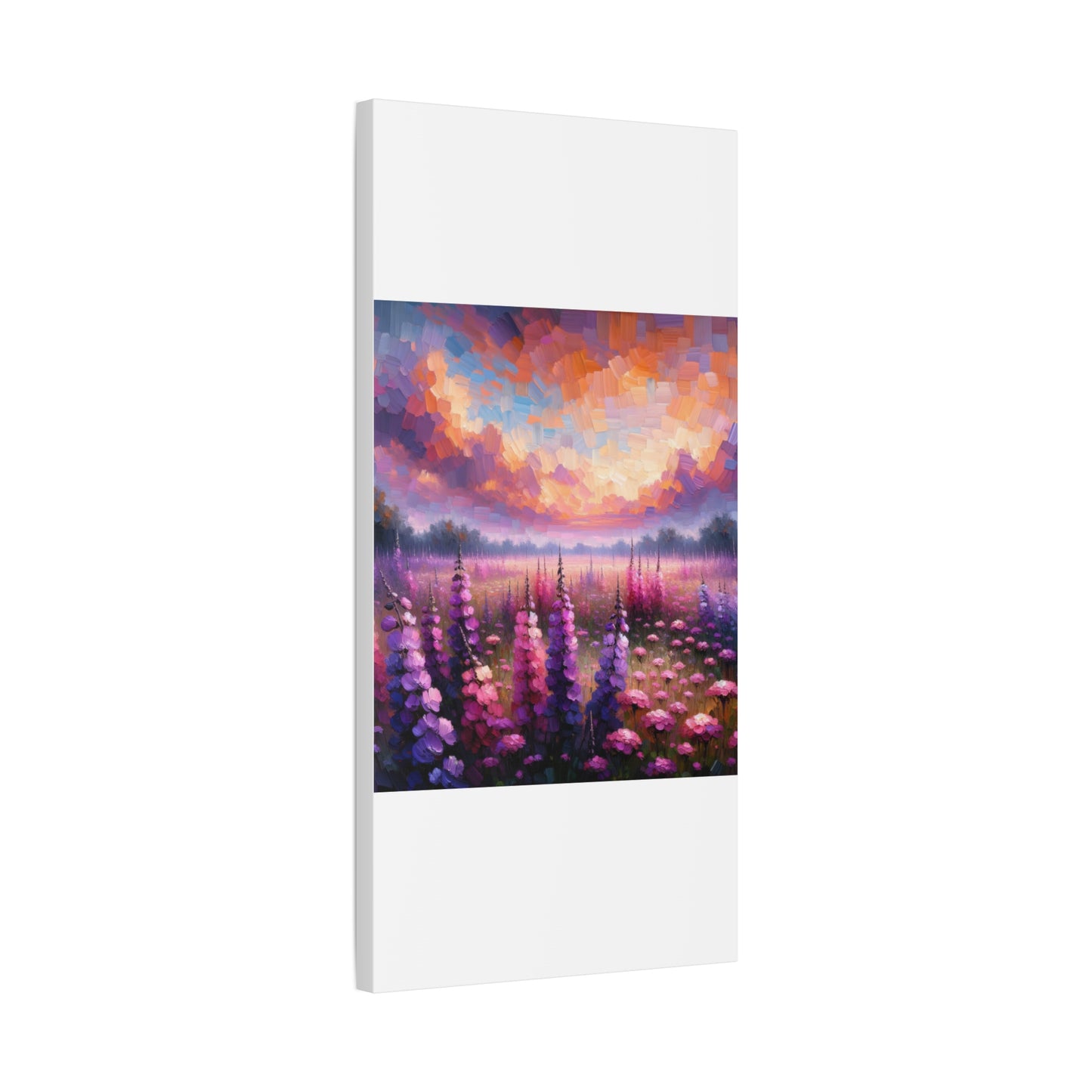 Floral Sunset Matte Canvas, Stretched, 1.25"