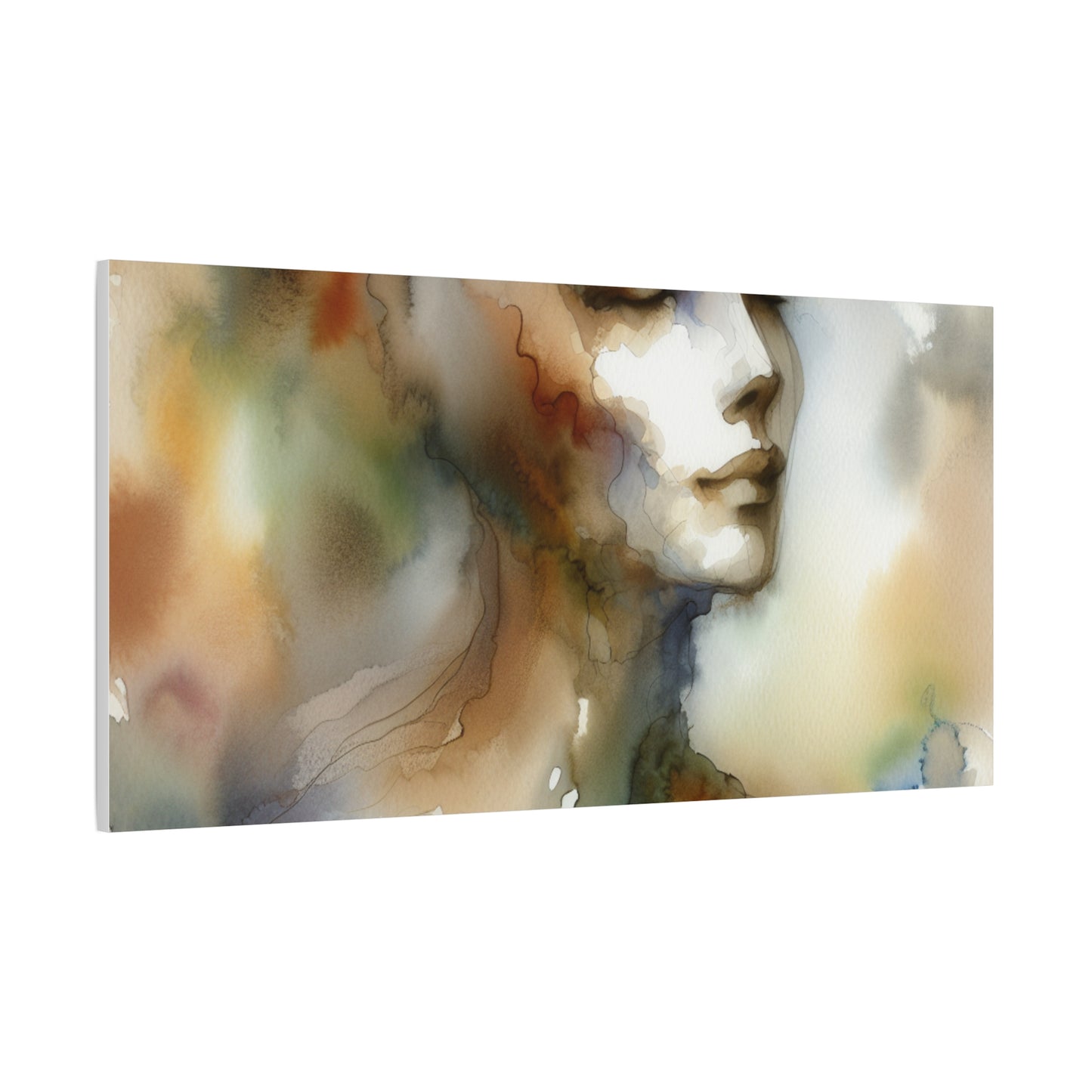 Dreamy Watercolor Portrait - Matte Canvas, Stretched, 1.25"