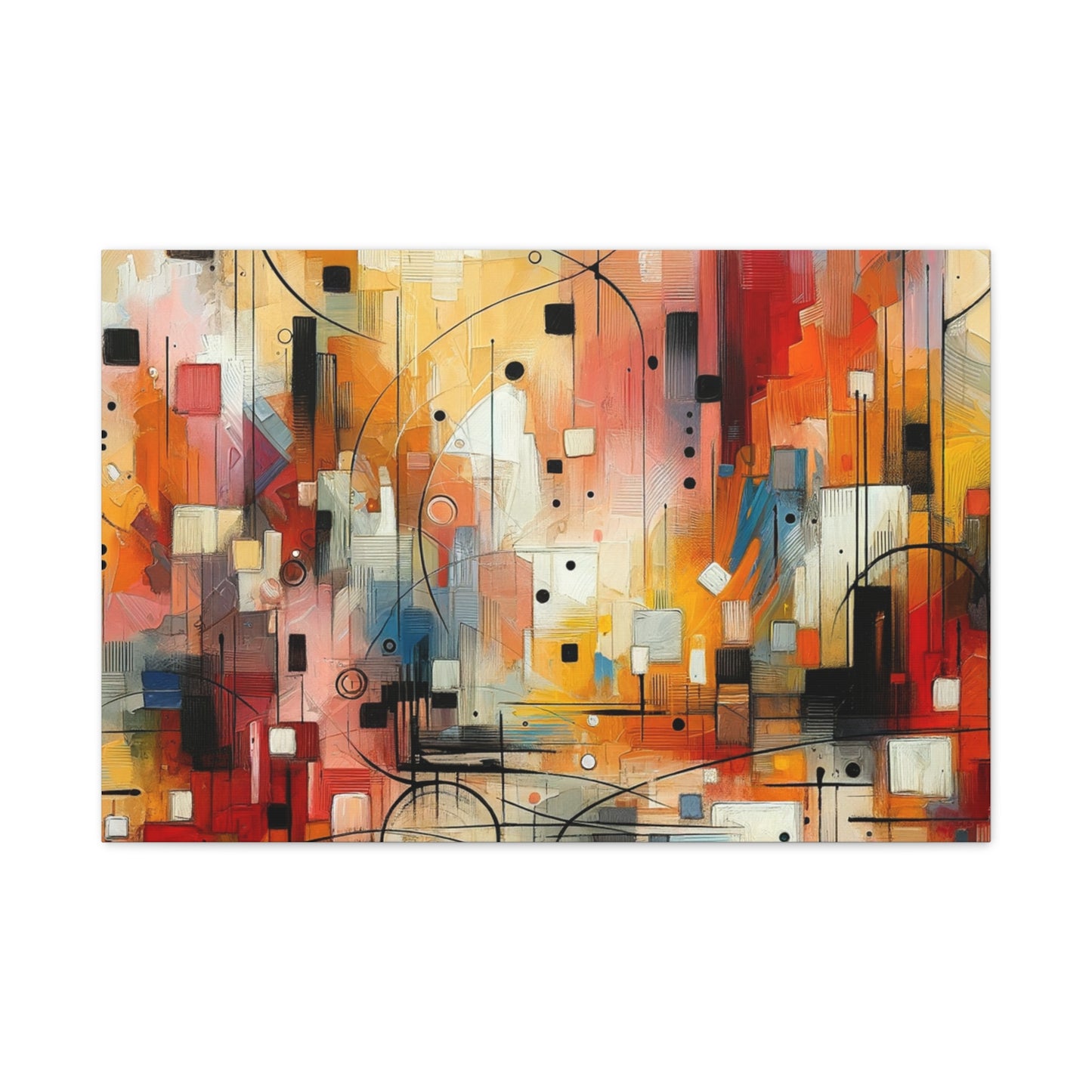 Abstract Geo Art - Matte Canvas, Stretched, 1.25"