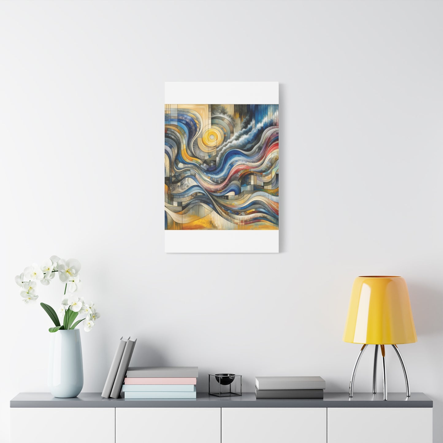 Abstract Waves - Matte Canvas, Stretched, 1.25"