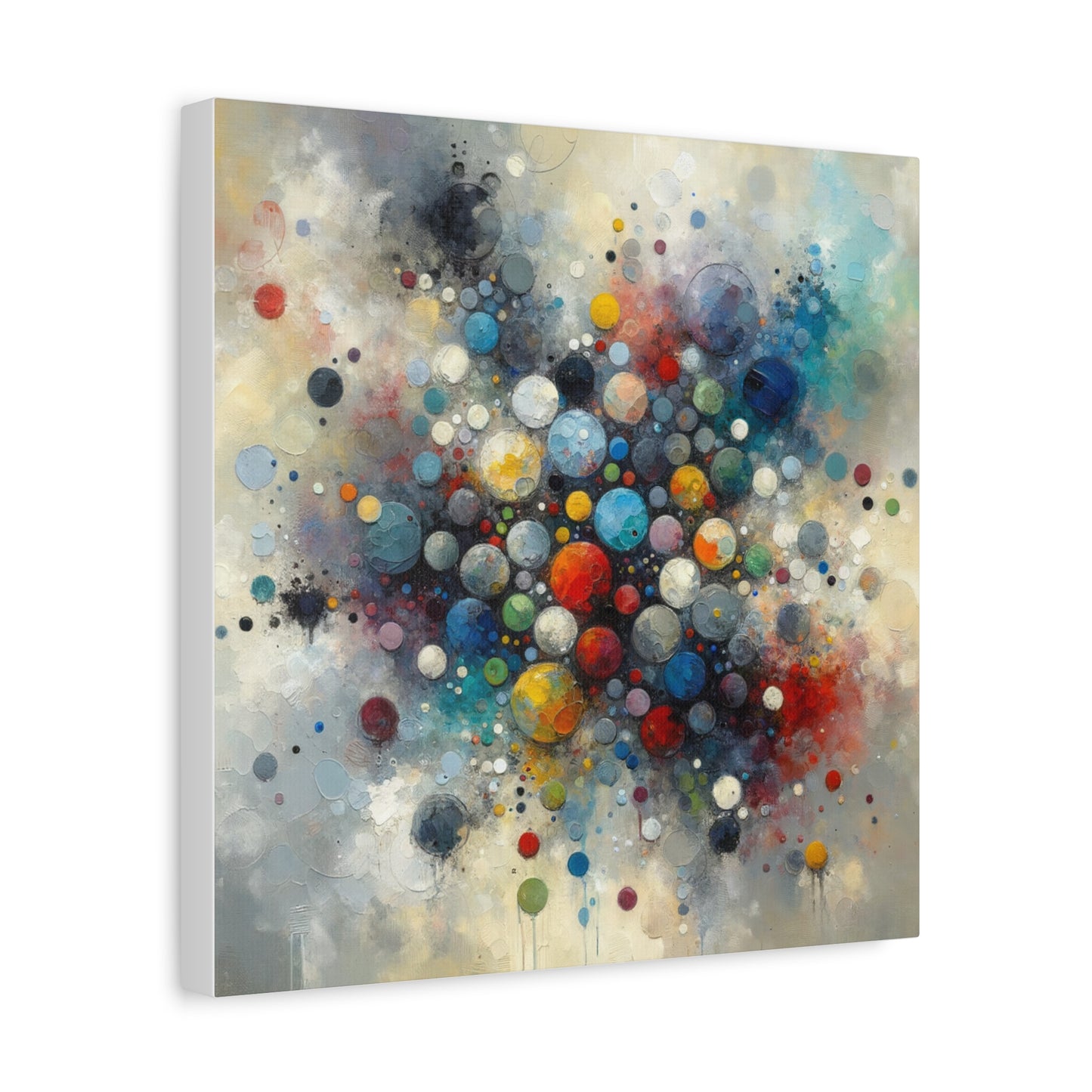 Vibrant Abstract Circles - Matte Canvas, Stretched, 1.25"