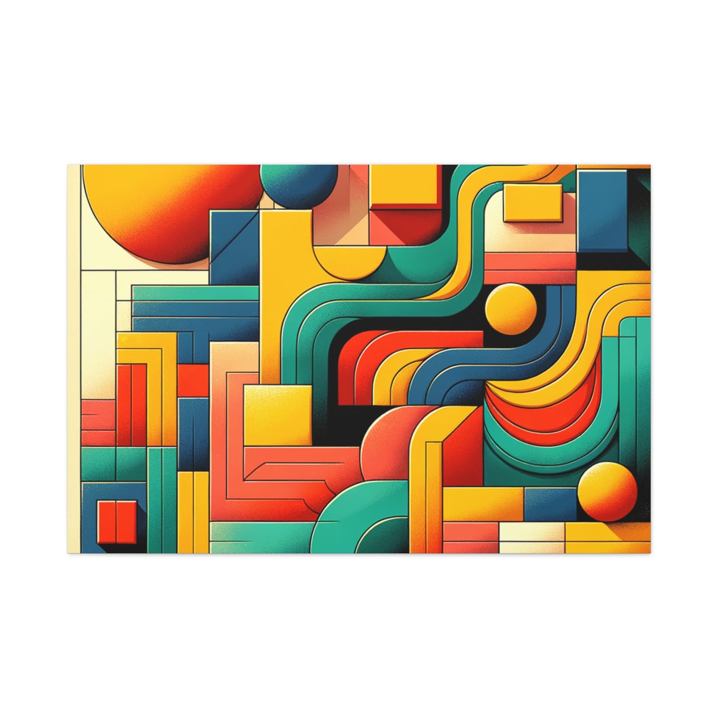 Abstract Geometric Design - Matte Canvas, Stretched, 1.25"