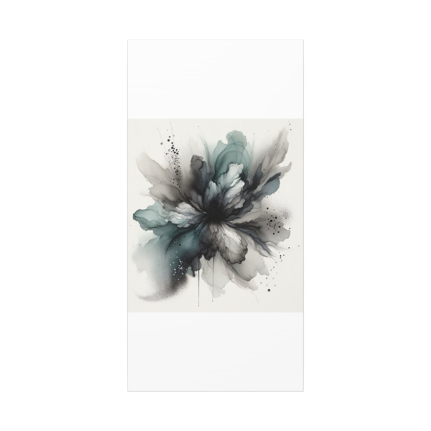 Abstract Ink Bloom - Matte Canvas, Stretched, 1.25"