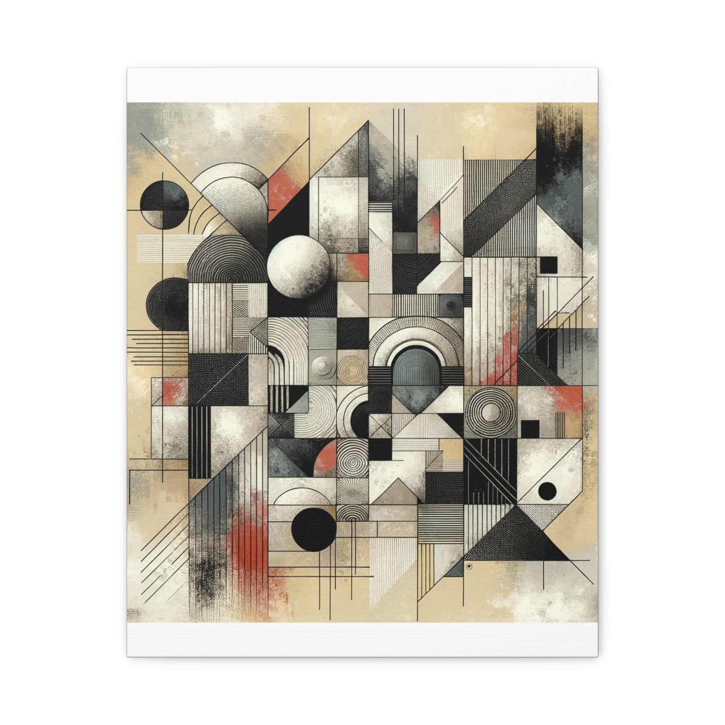 Abstract Geometry Matte Canvas, Stretched, 1.25"