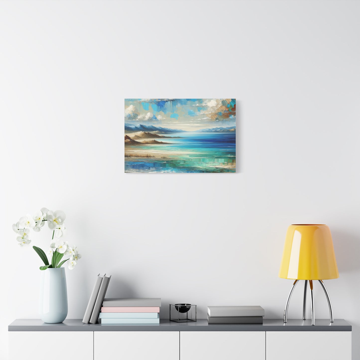 Matte Canvas, Stretched, 1.25" - Abstract Seaside Enchantment