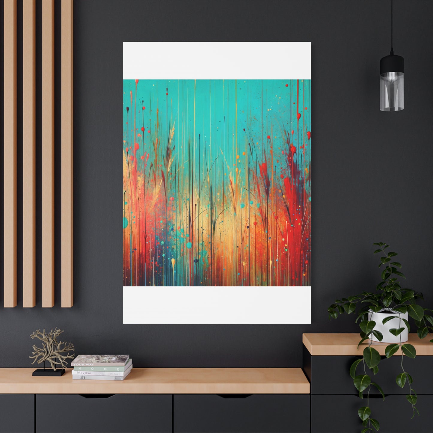 Vibrant Abstract Landscape - Matte Canvas, Stretched, 1.25"